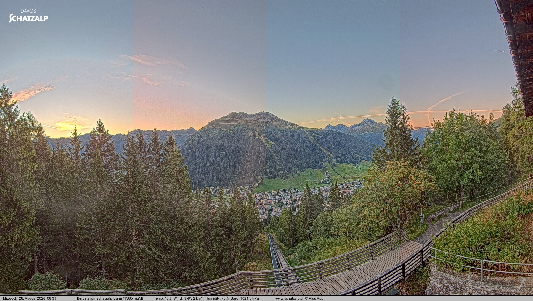 Archiv Foto Webcam Schatzalp