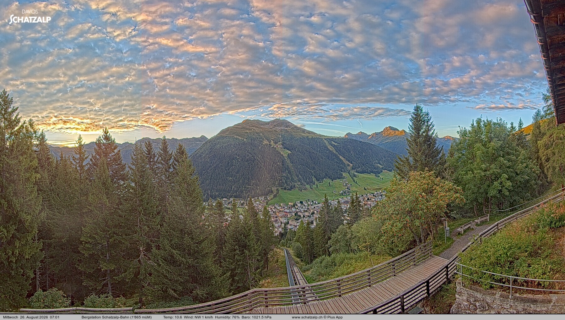 Archiv Foto Webcam Schatzalp