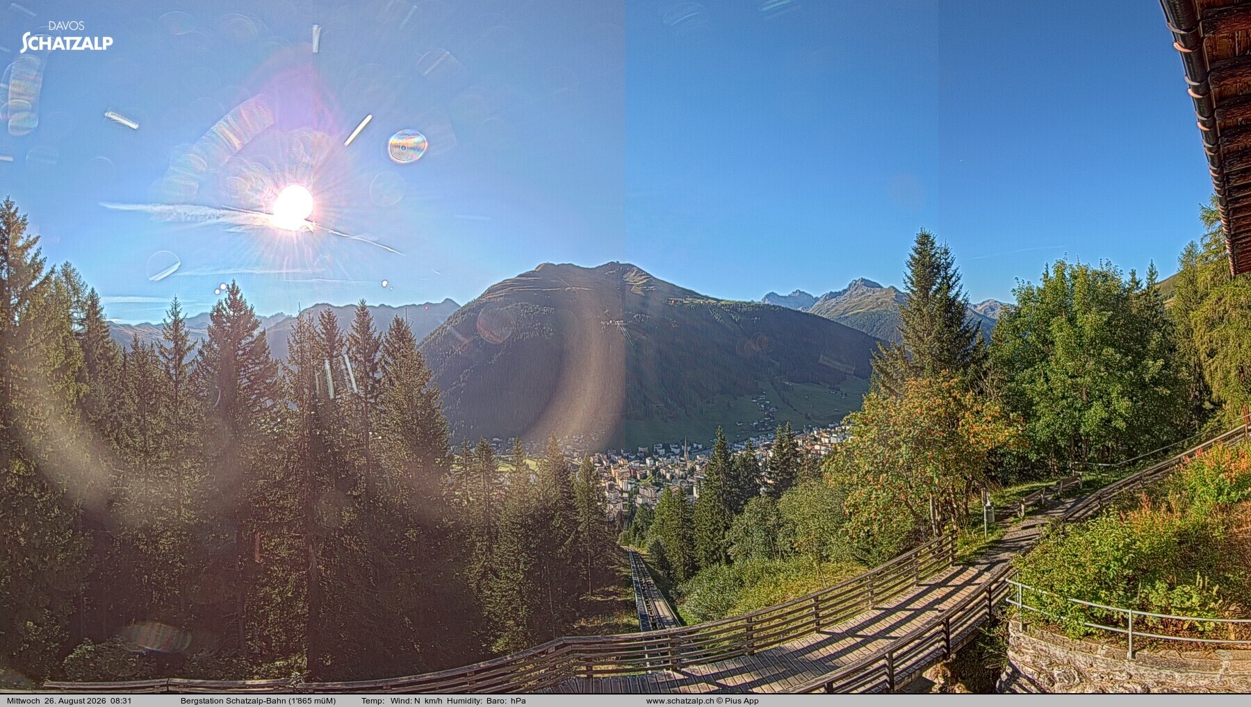 Archiv Foto Webcam Schatzalp