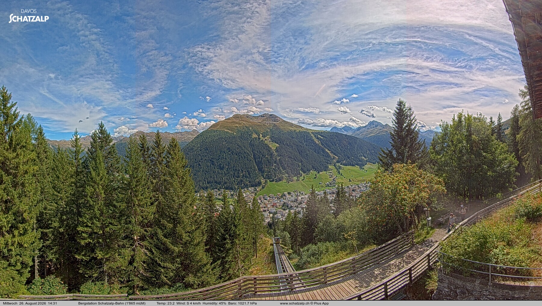 Archiv Foto Webcam Schatzalp