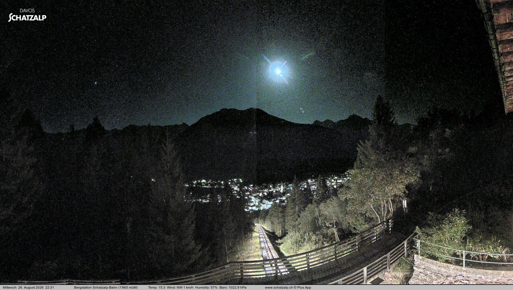Archiv Foto Webcam Schatzalp
