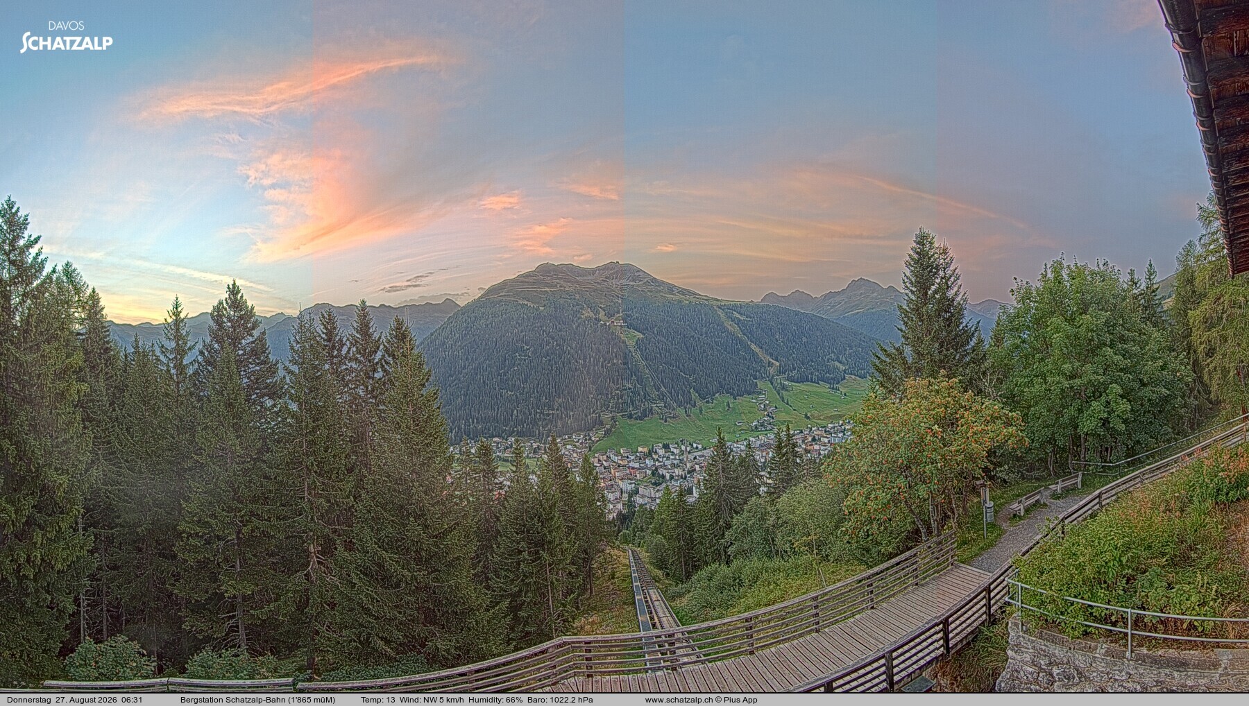 Archiv Foto Webcam Schatzalp