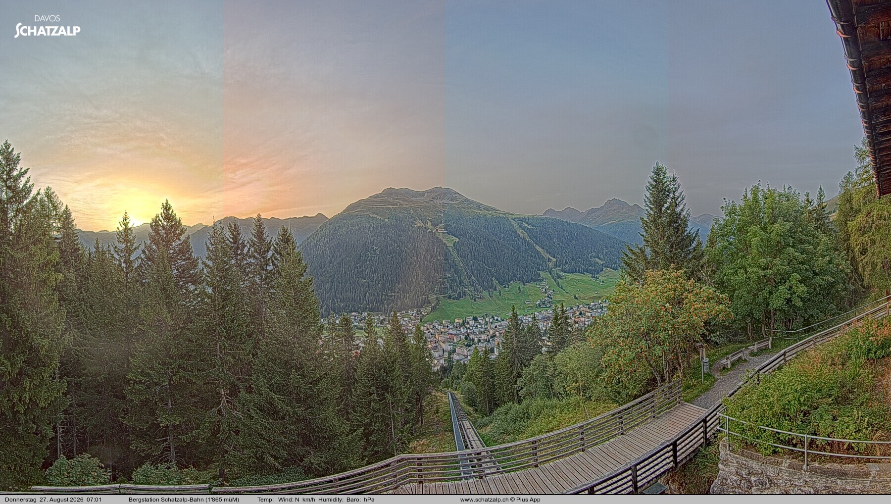 Archiv Foto Webcam Schatzalp