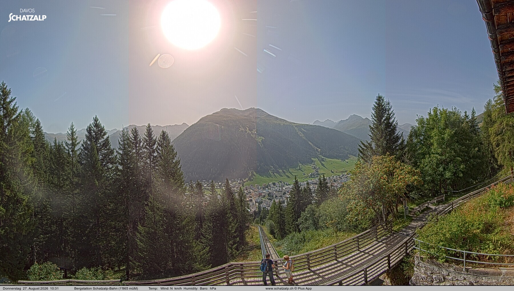 Archiv Foto Webcam Schatzalp