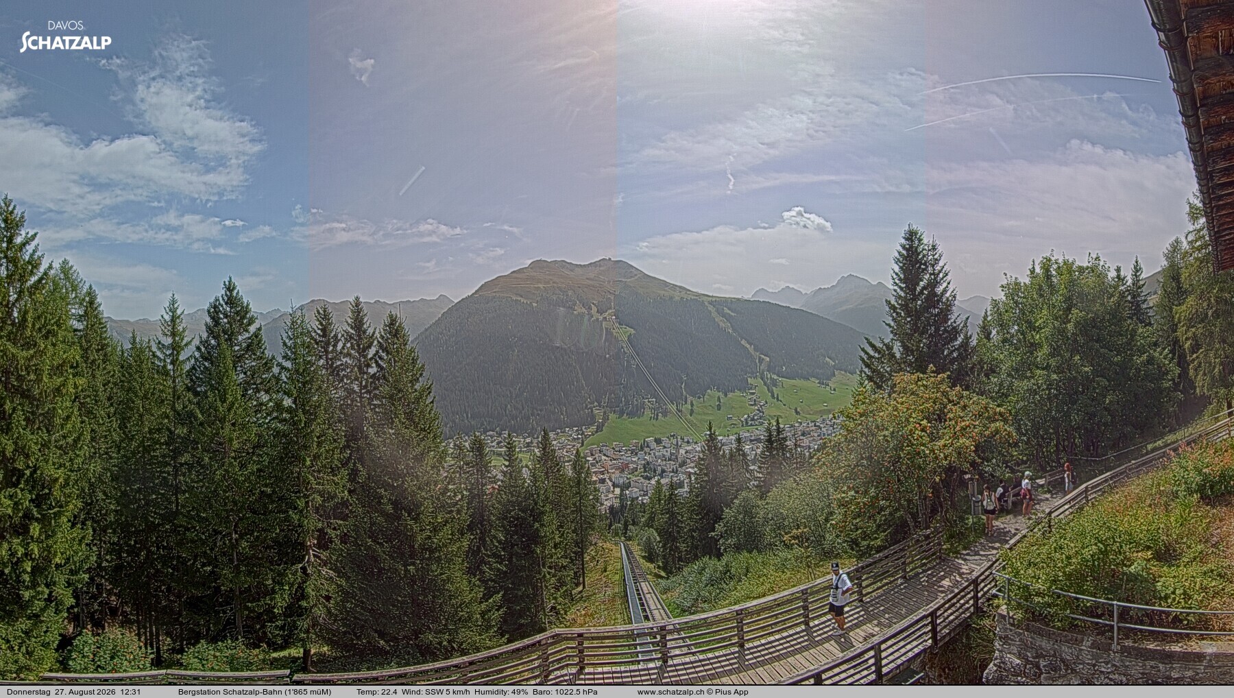 Archiv Foto Webcam Schatzalp