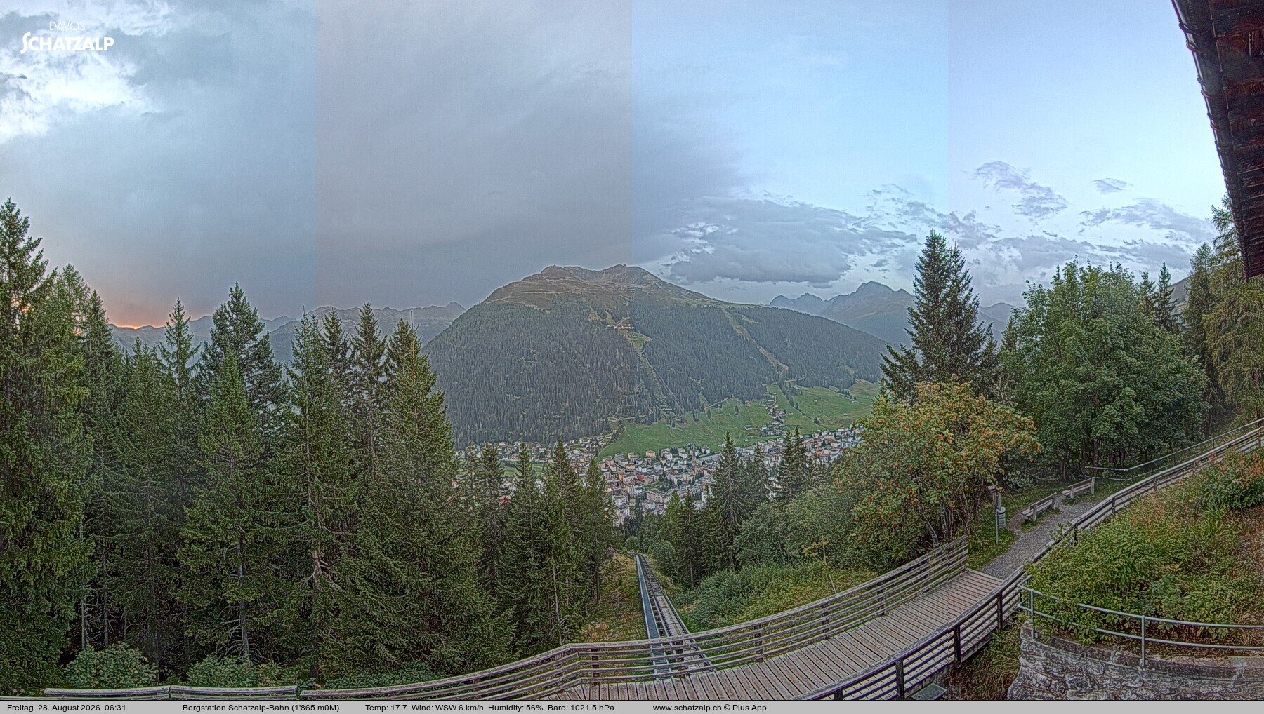 Archiv Foto Webcam Schatzalp