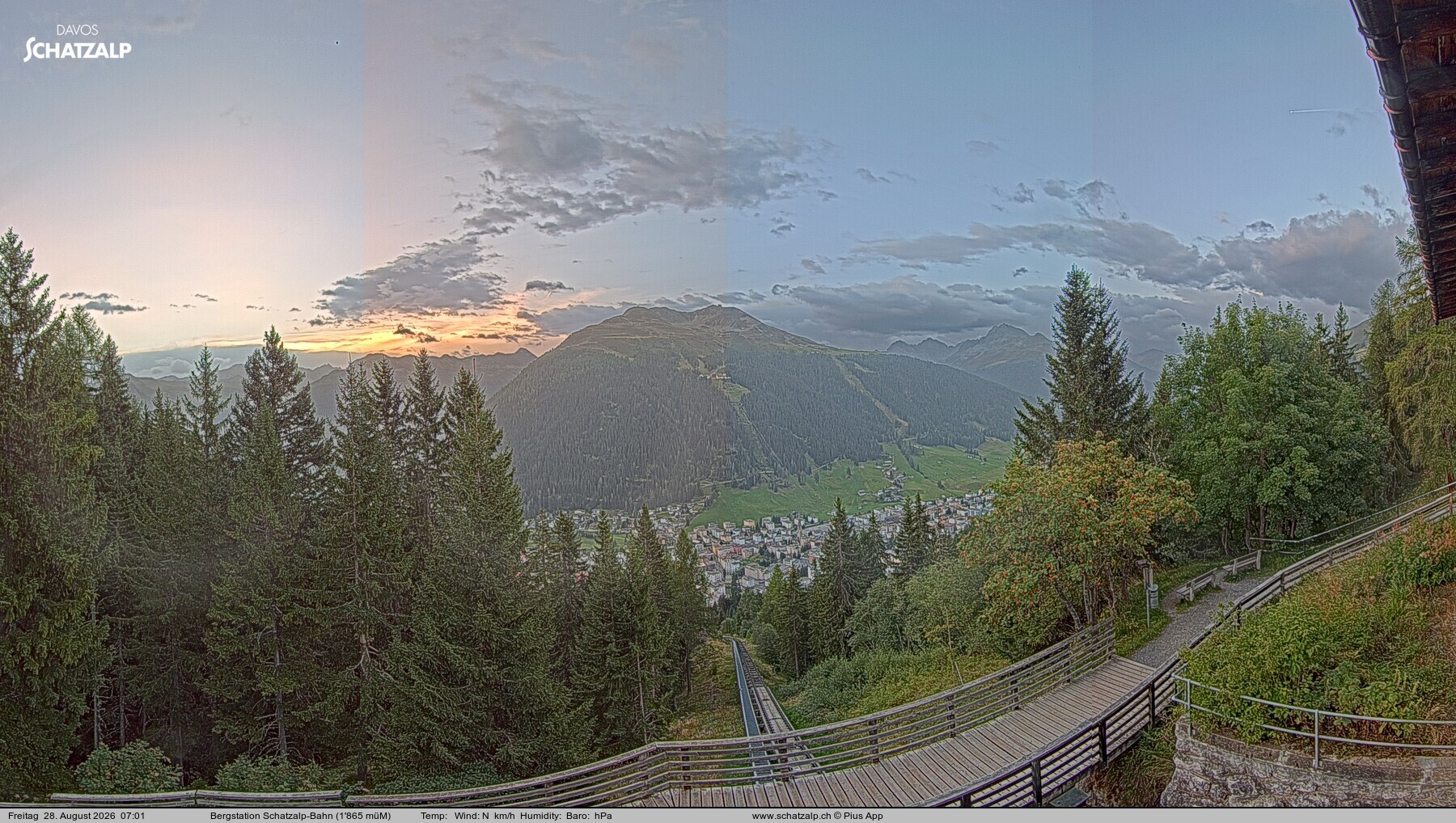 Archiv Foto Webcam Schatzalp