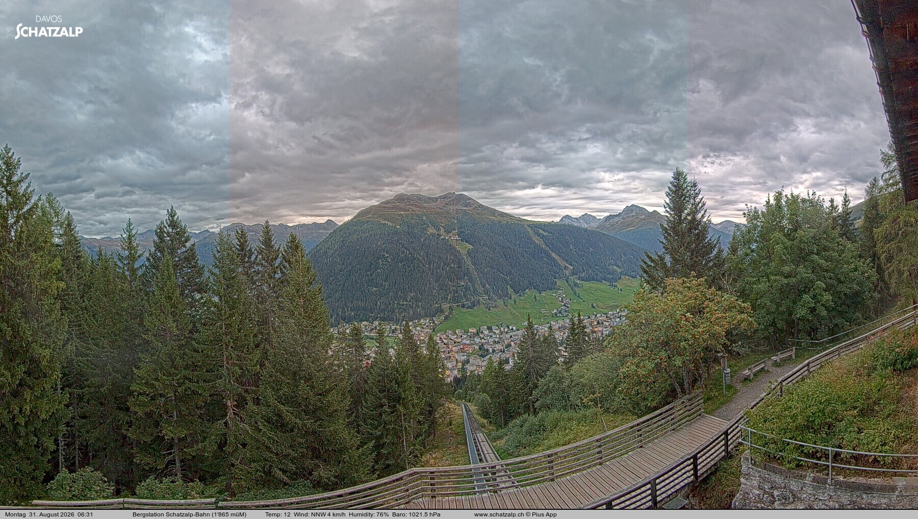Archived image Webcam at Schatzalp