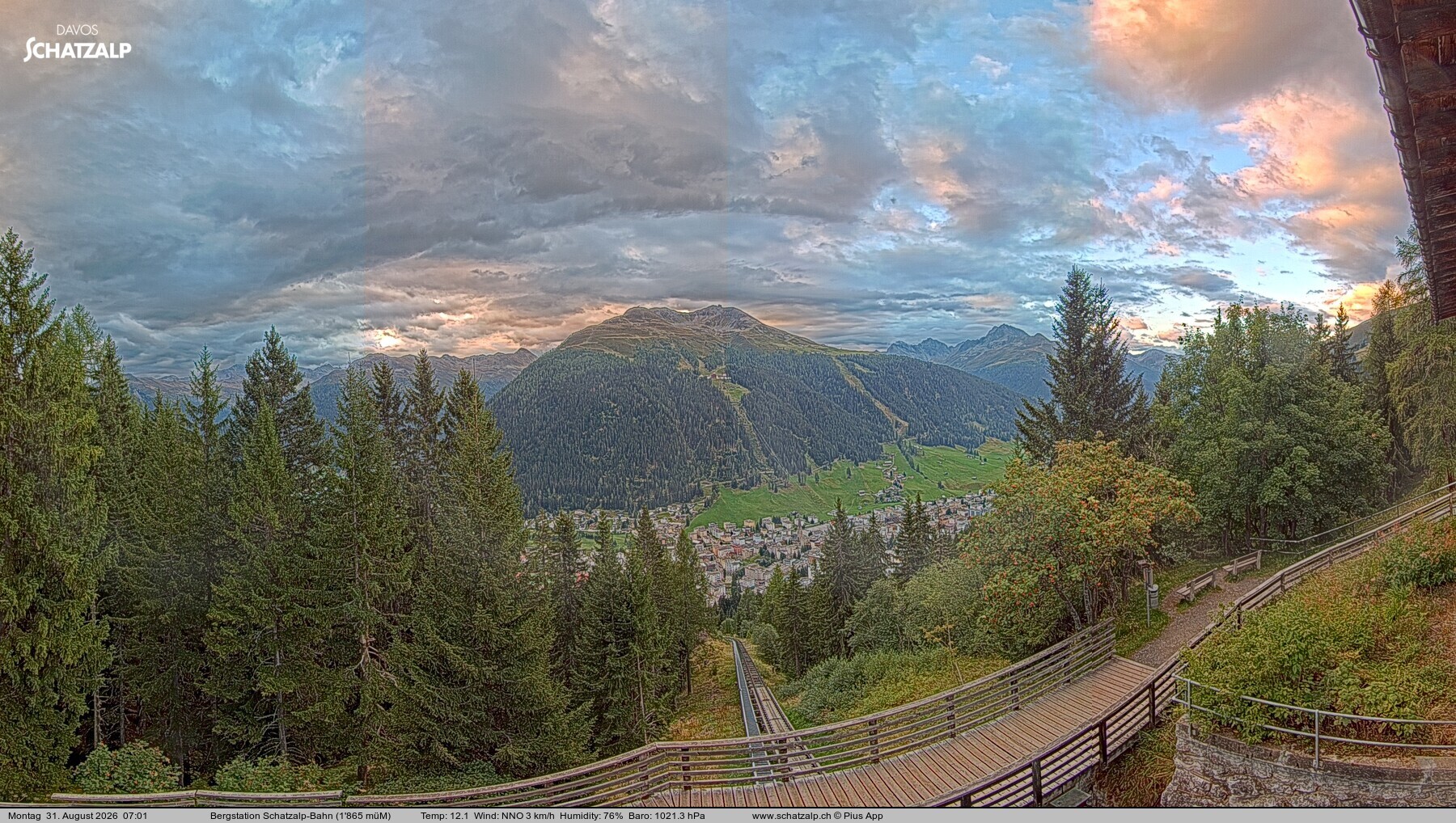 Archived image Webcam at Schatzalp