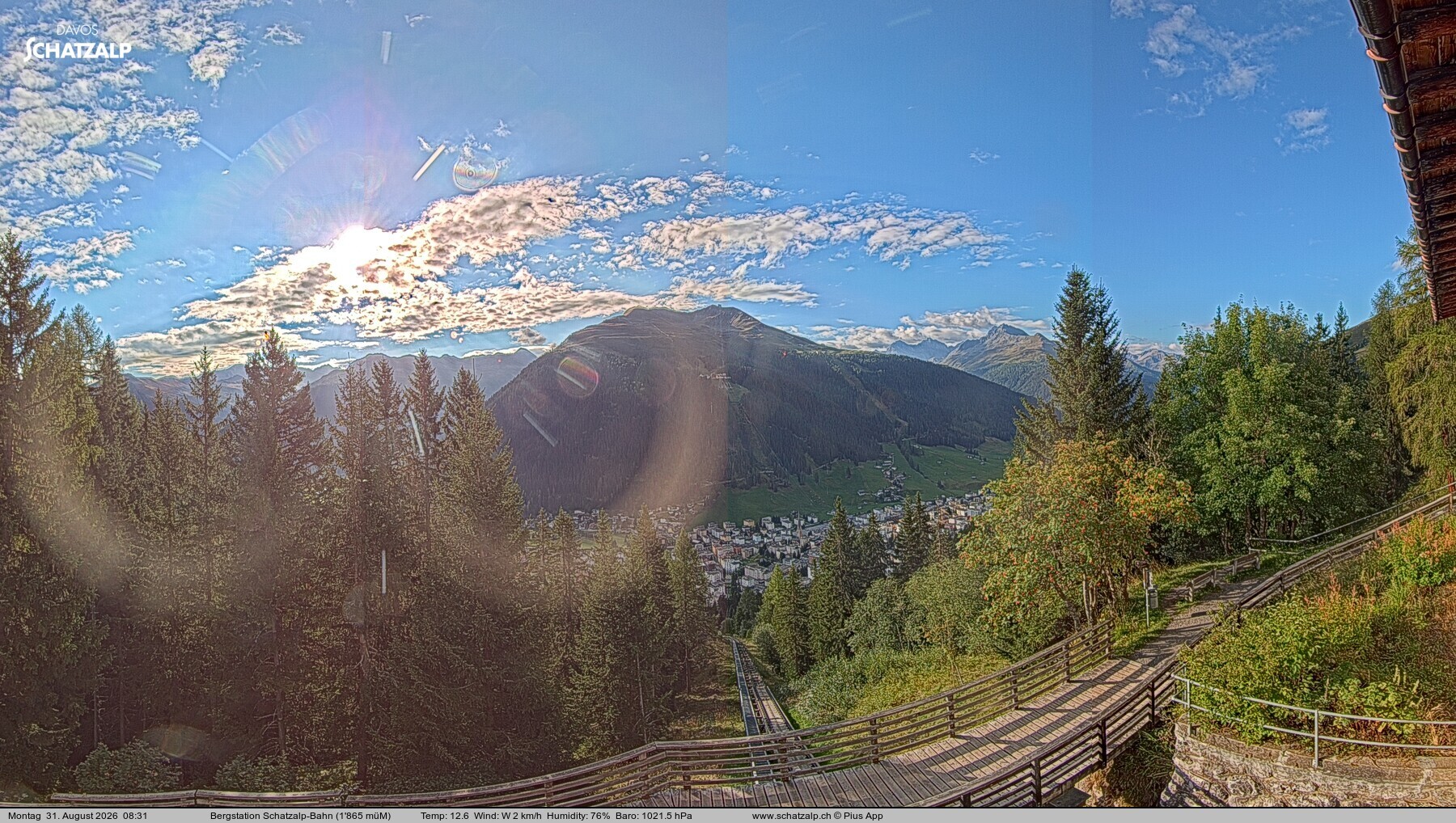 Archived image Webcam at Schatzalp