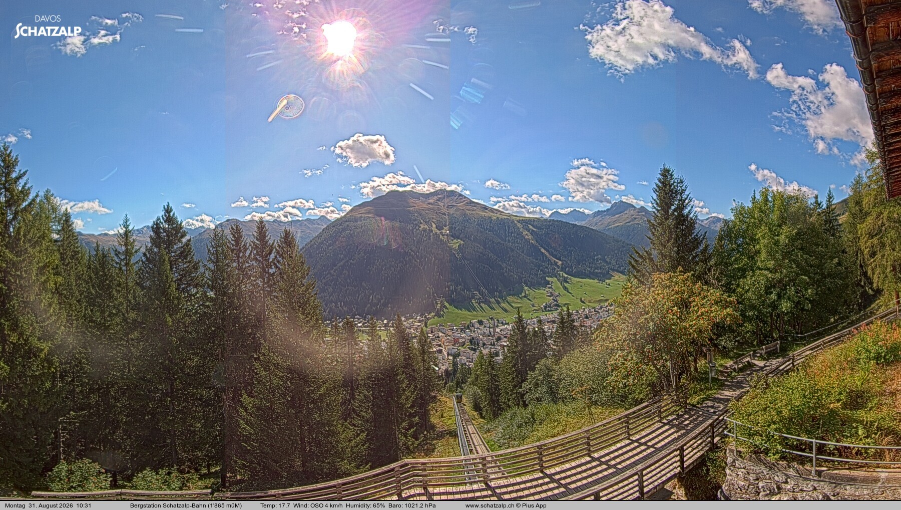 Archived image Webcam at Schatzalp