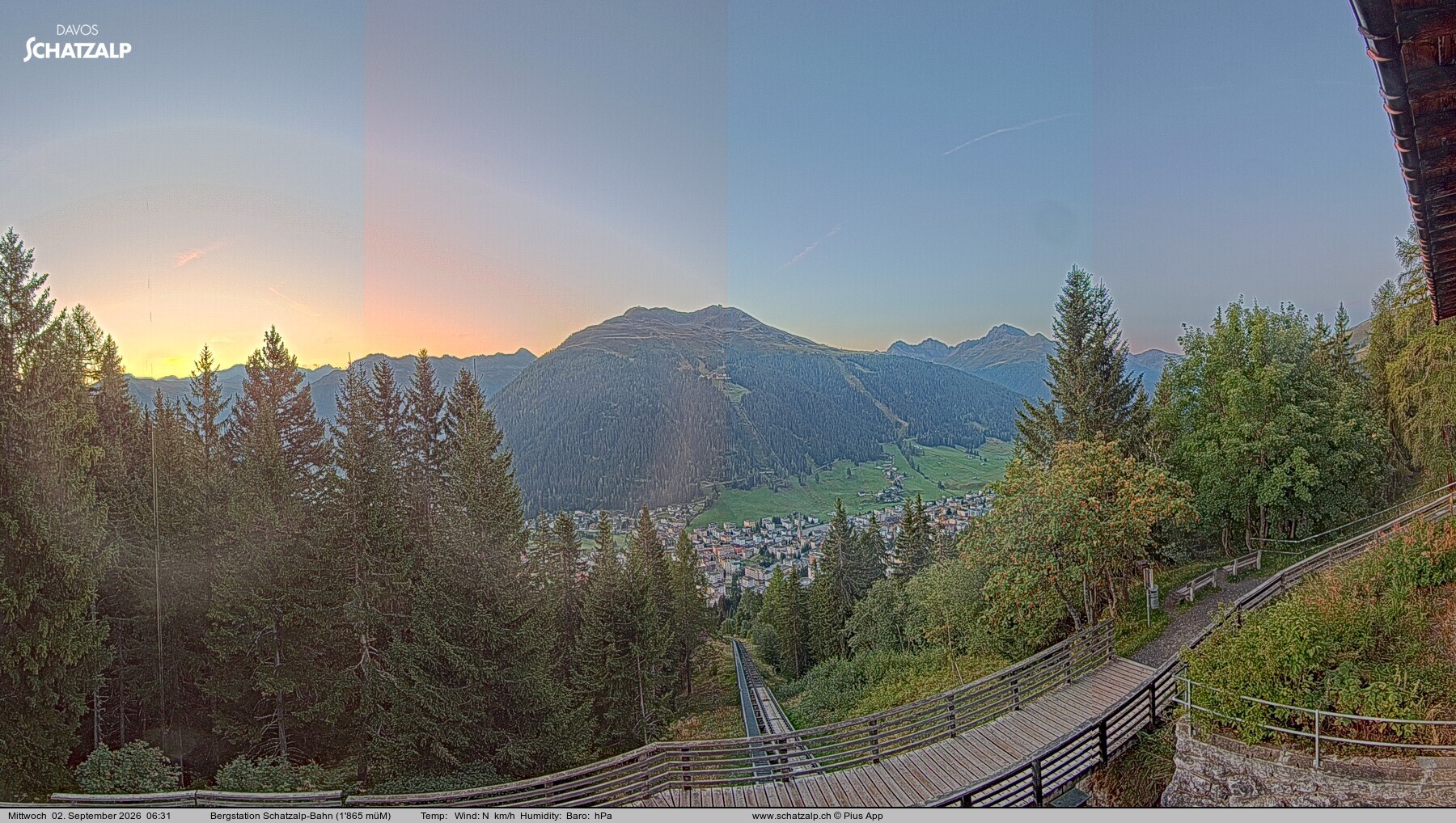 Archiv Foto Webcam Schatzalp
