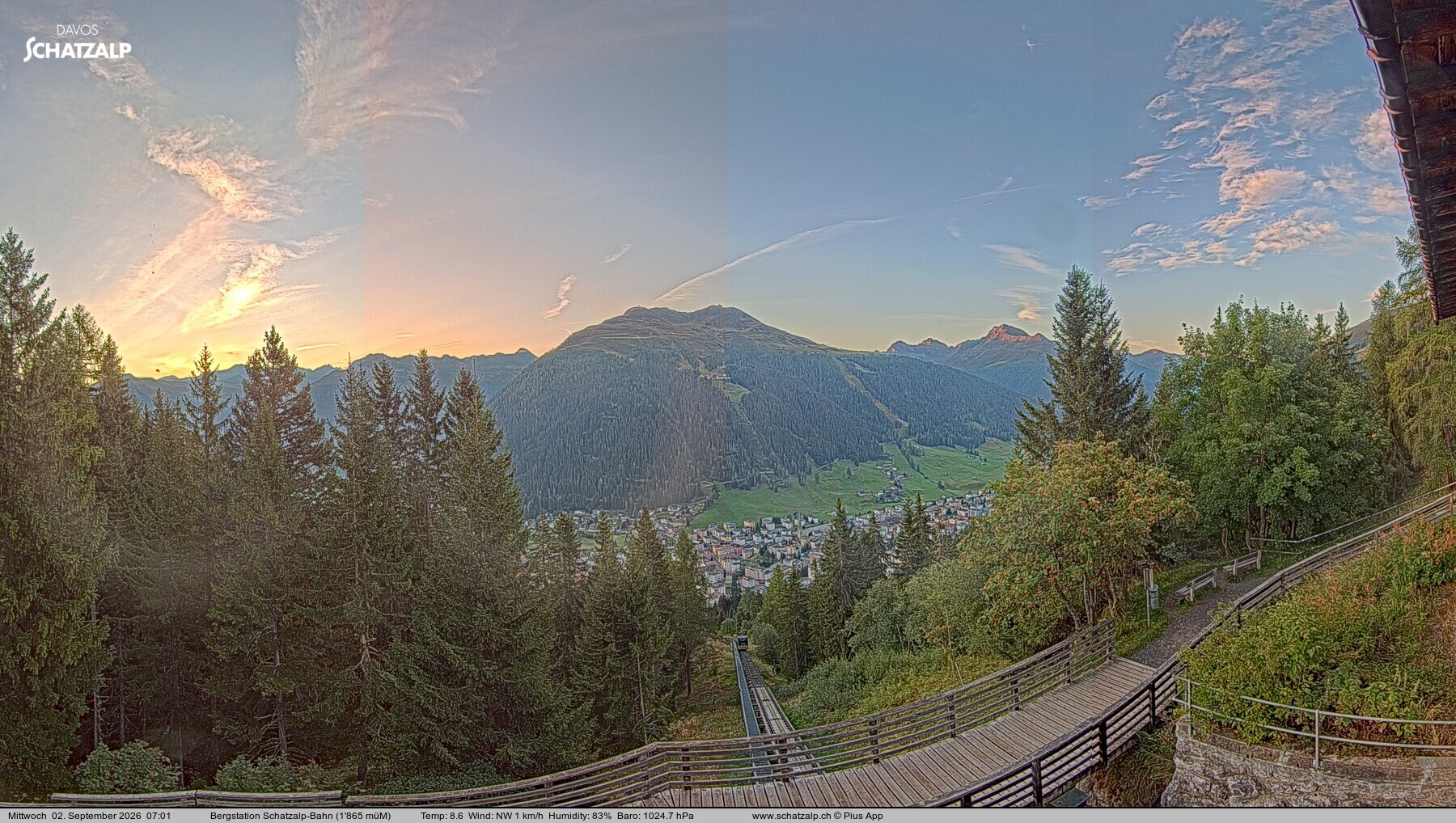 Archiv Foto Webcam Schatzalp