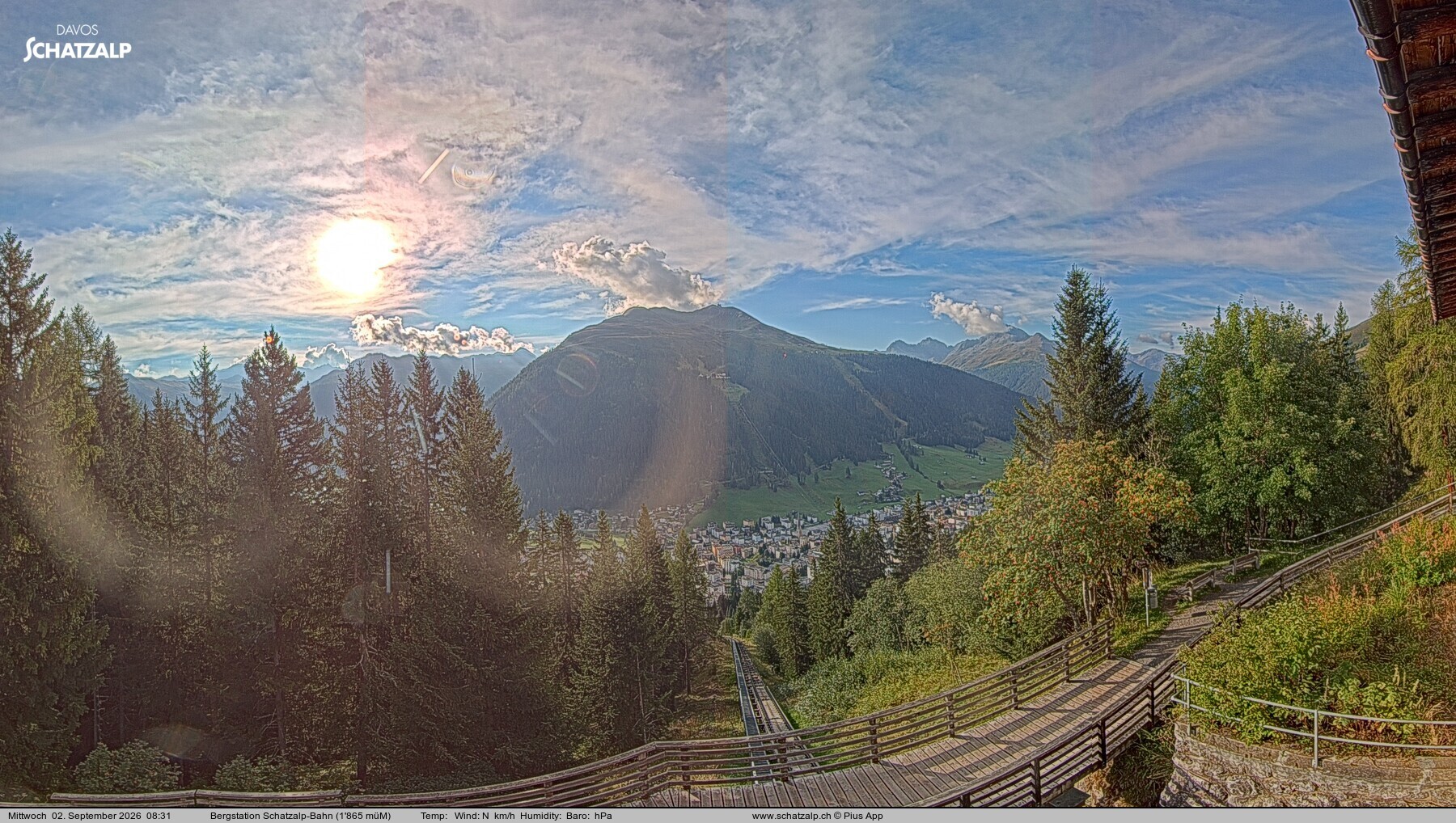 Archiv Foto Webcam Schatzalp