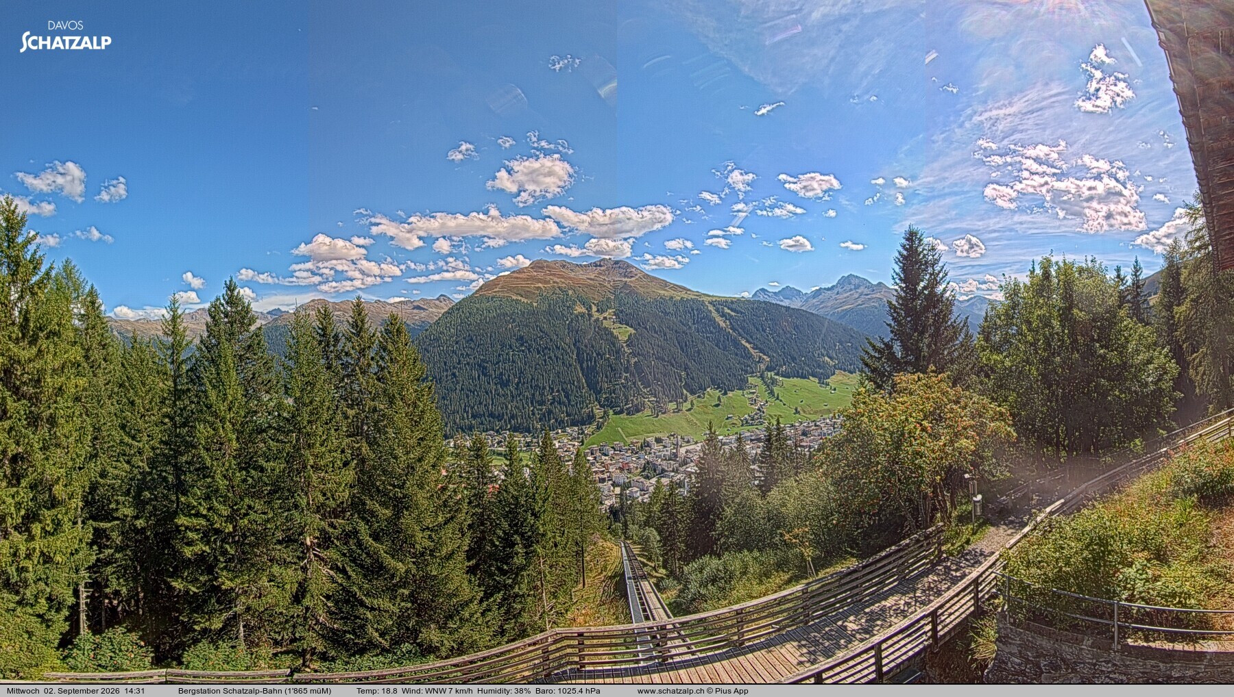 Archiv Foto Webcam Schatzalp