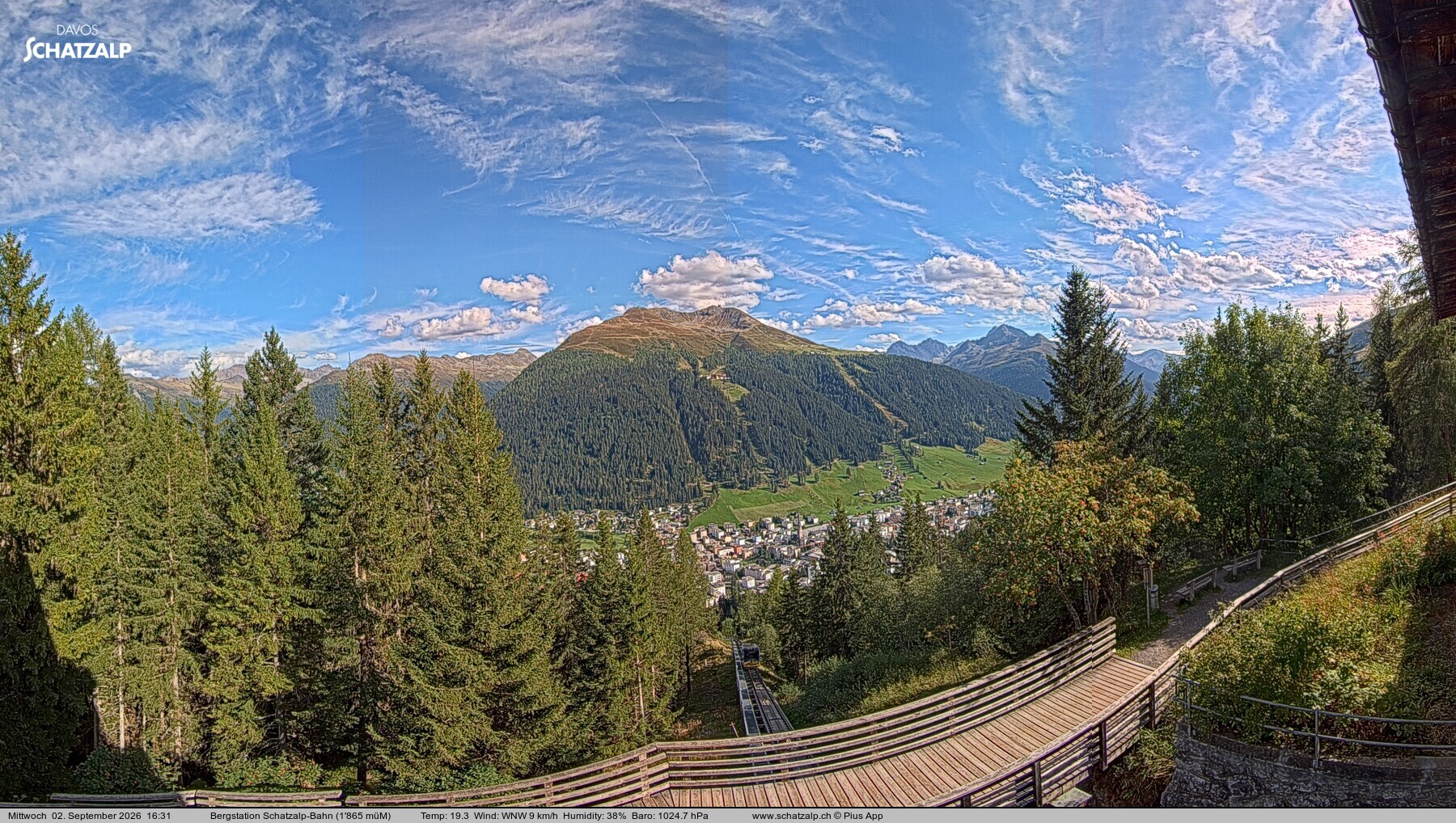Archiv Foto Webcam Schatzalp