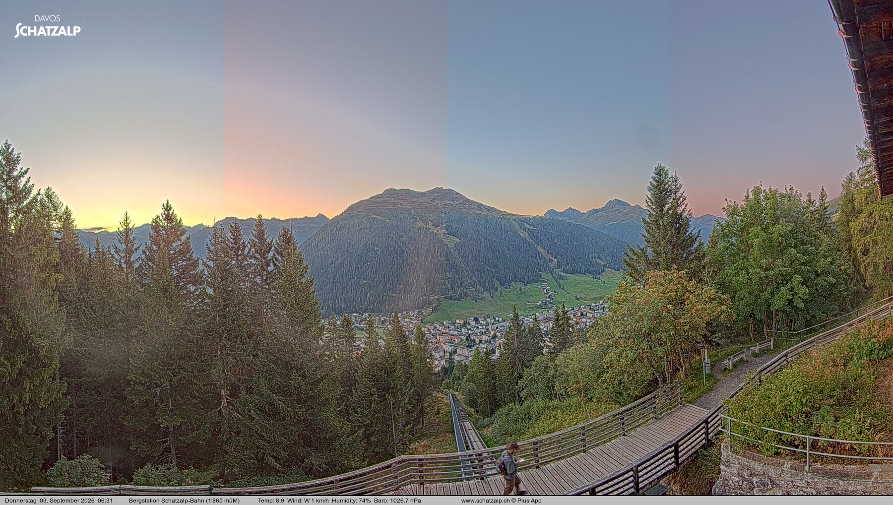 Archiv Foto Webcam Schatzalp