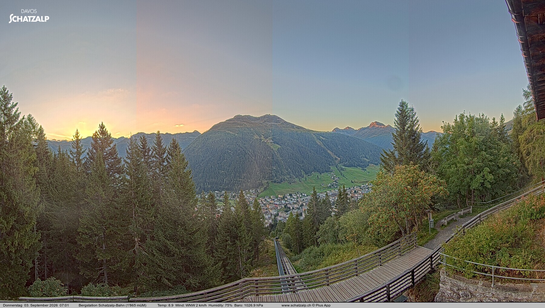 Archiv Foto Webcam Schatzalp