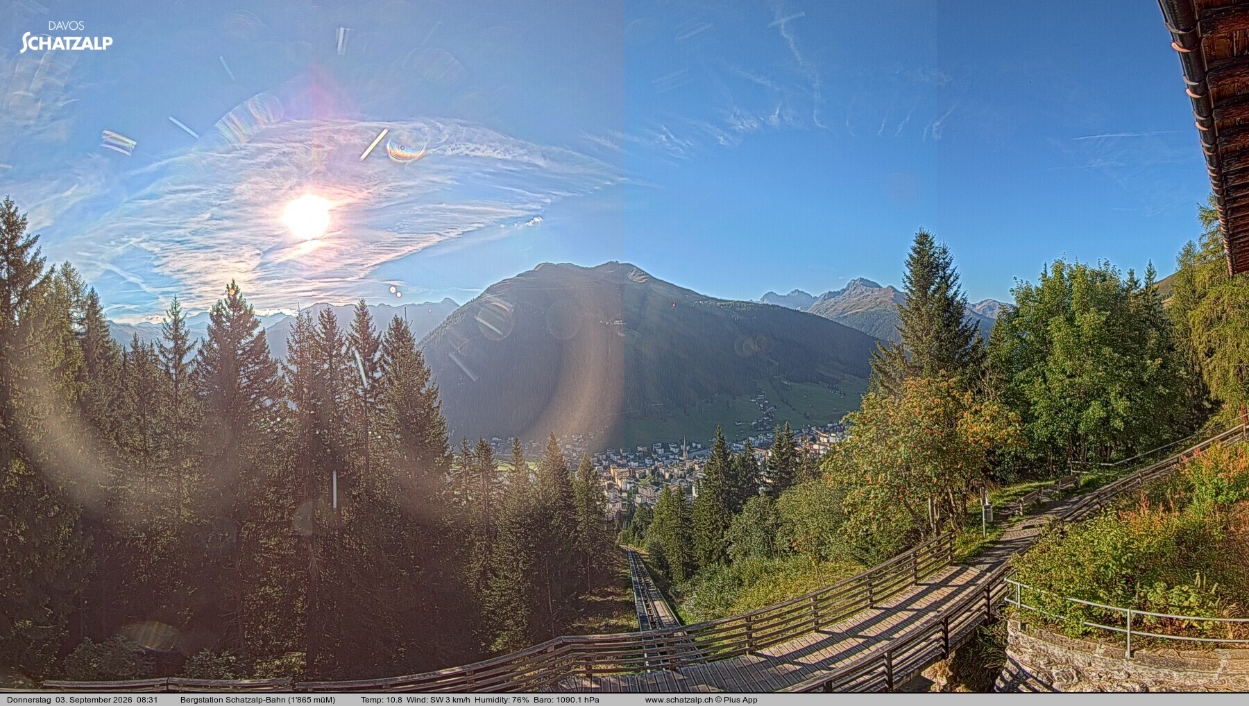 Archiv Foto Webcam Schatzalp