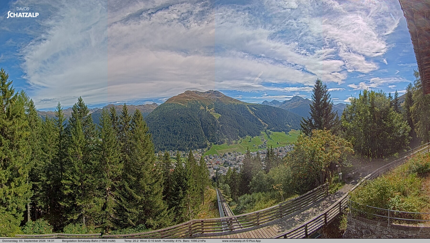 Archiv Foto Webcam Schatzalp
