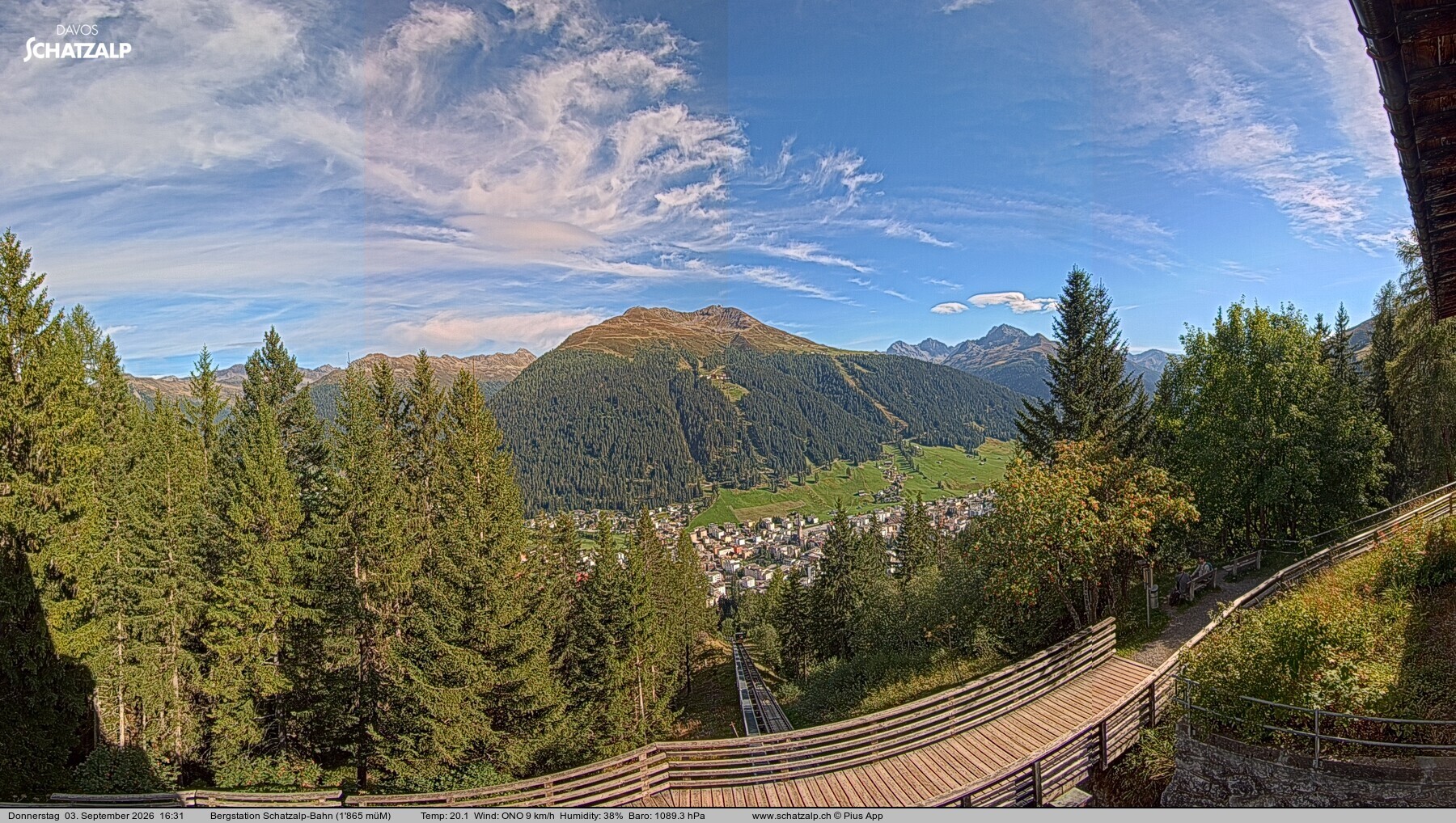 Archiv Foto Webcam Schatzalp