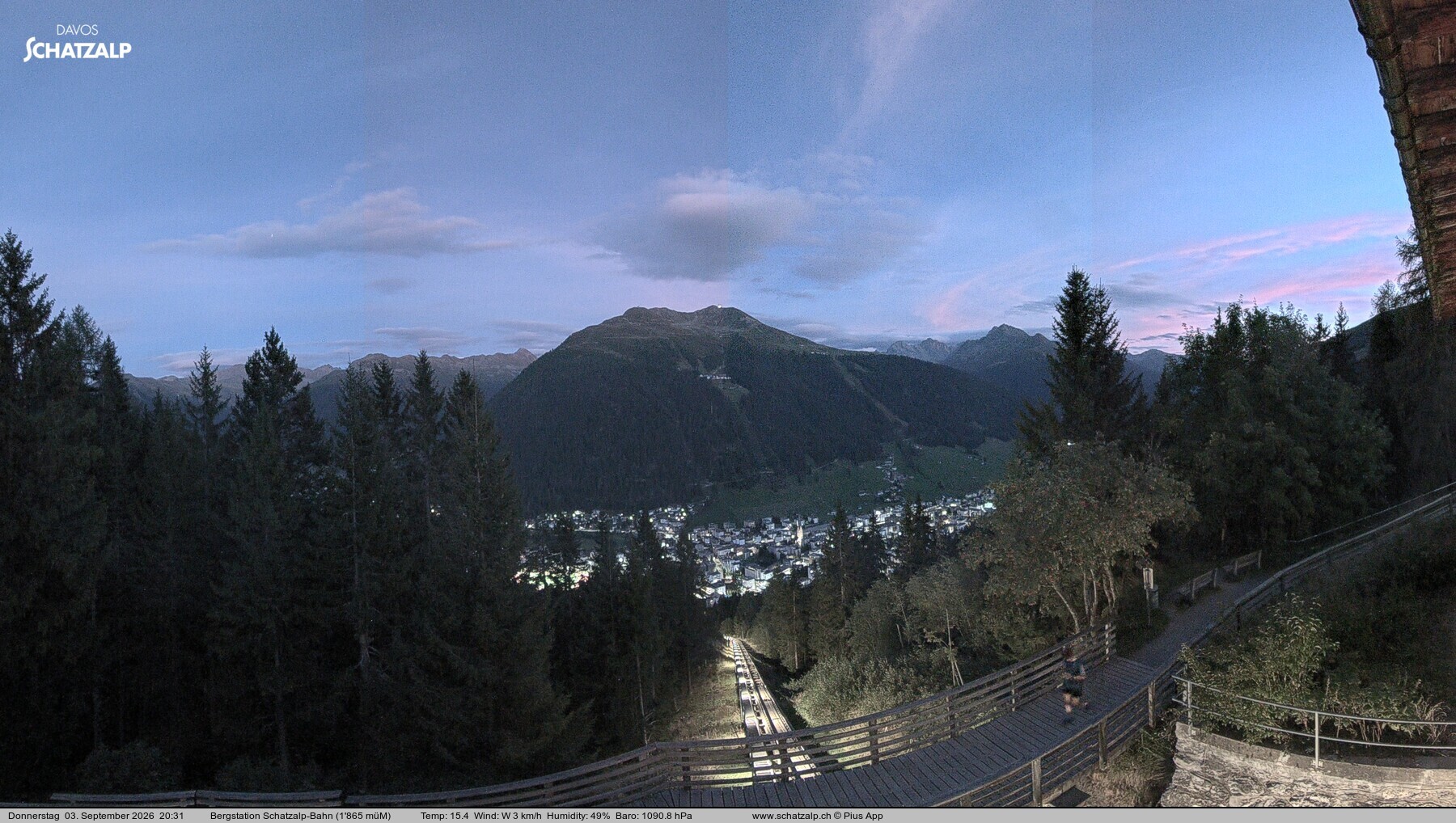 Archiv Foto Webcam Schatzalp