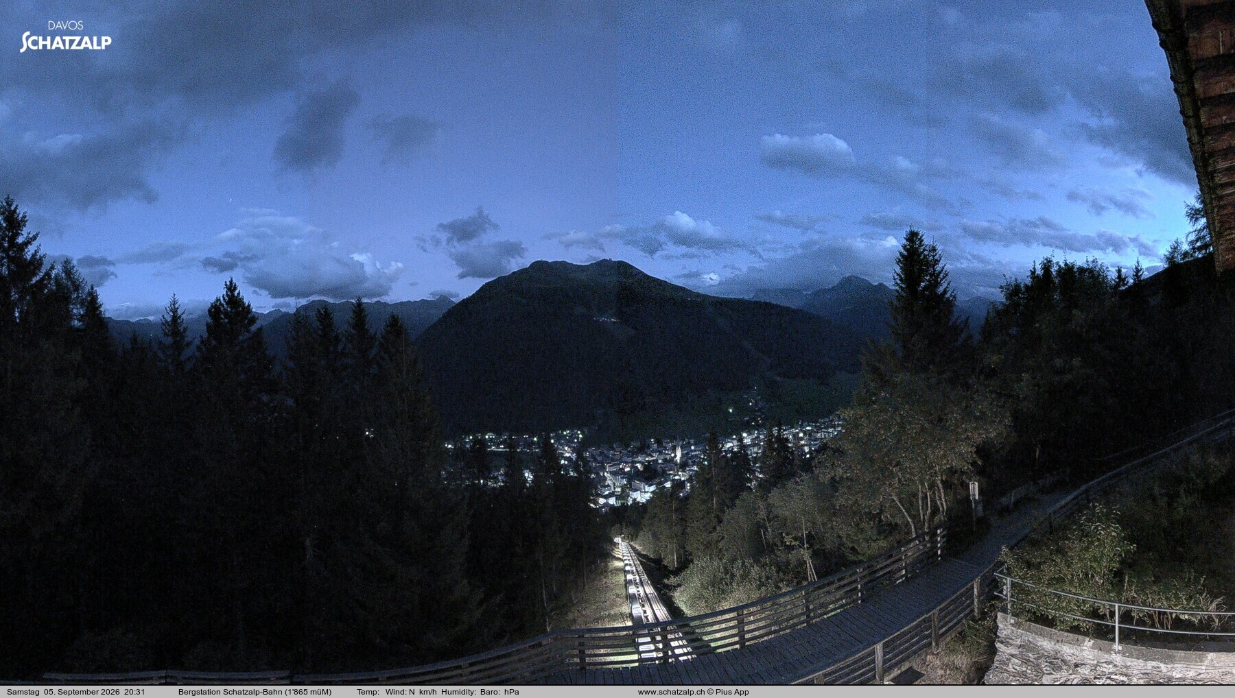 Archiv Foto Webcam Schatzalp