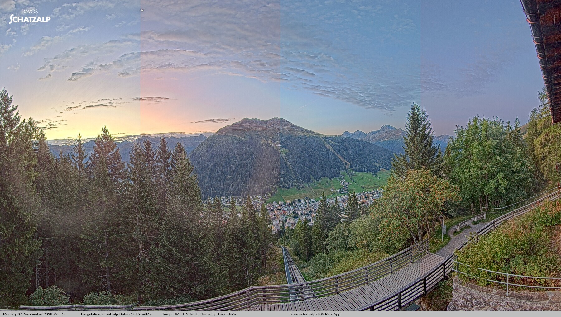 Archiv Foto Webcam Schatzalp