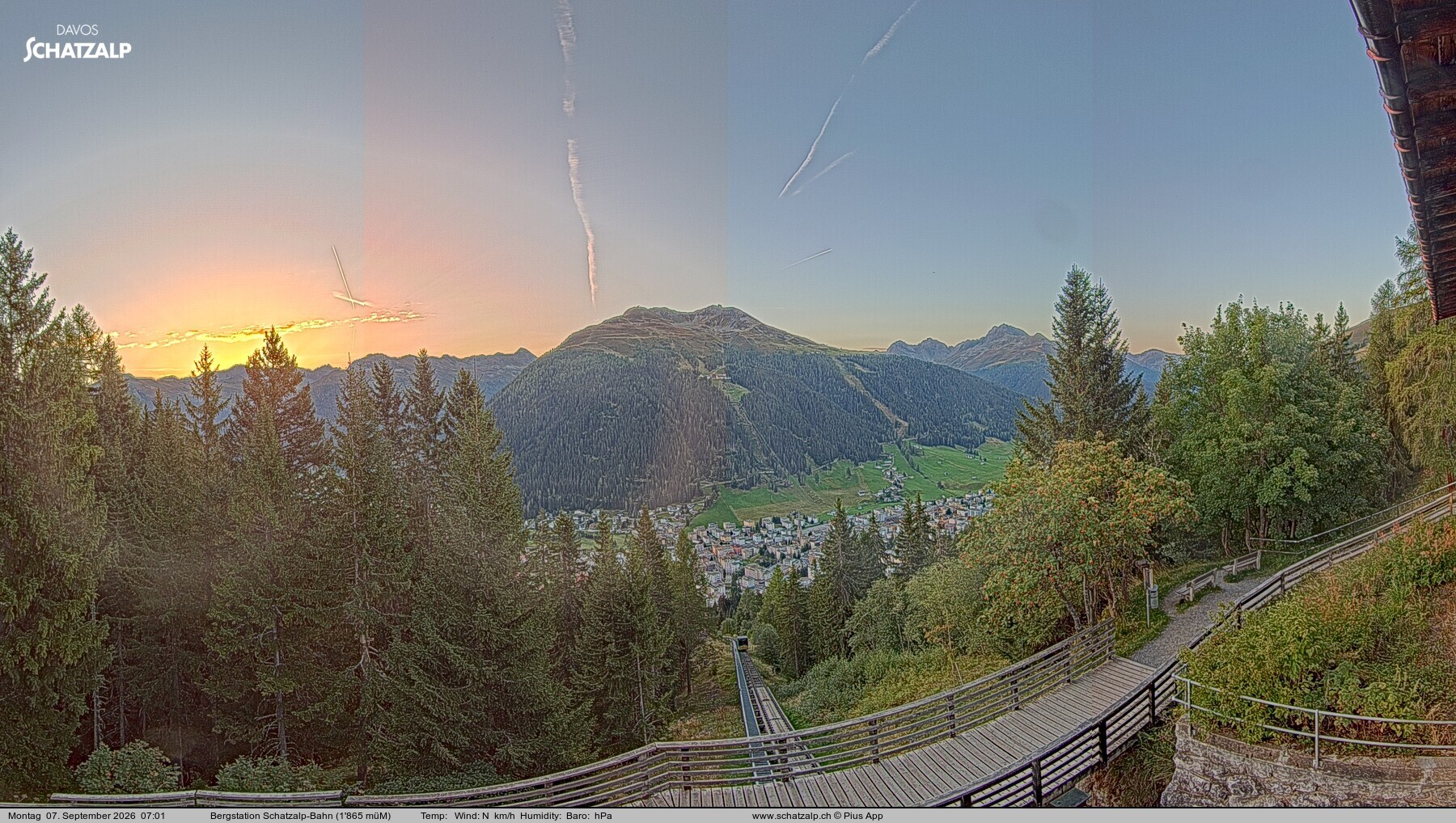Archiv Foto Webcam Schatzalp