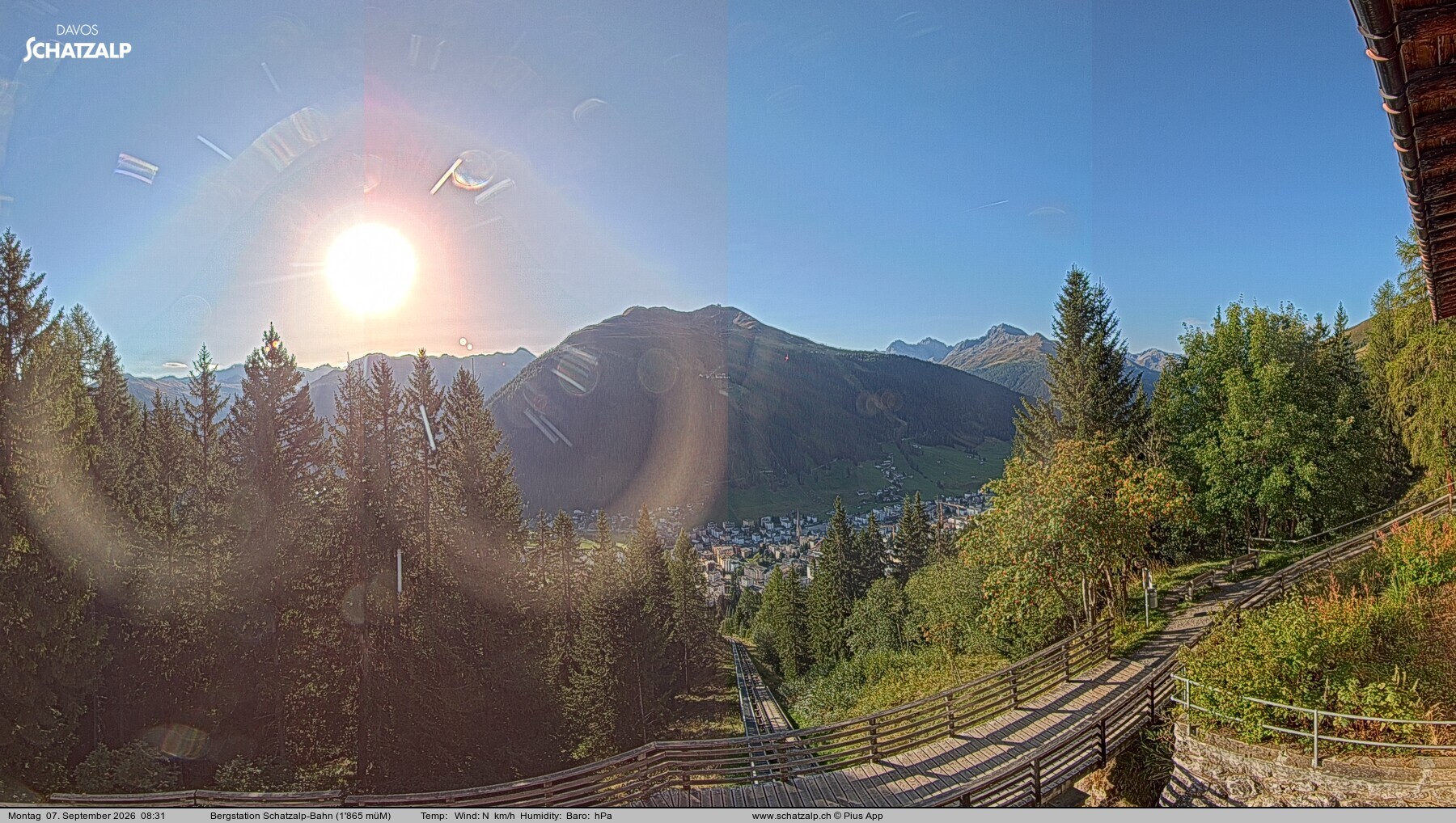 Archiv Foto Webcam Schatzalp