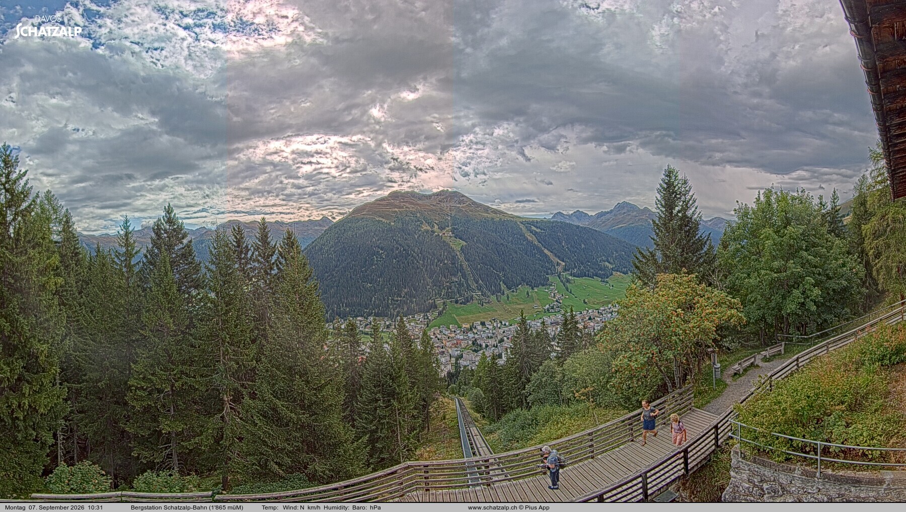 Archiv Foto Webcam Schatzalp