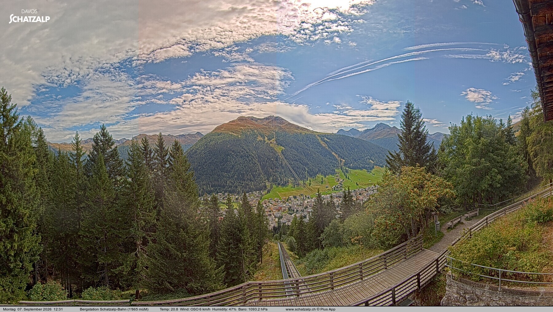 Archiv Foto Webcam Schatzalp