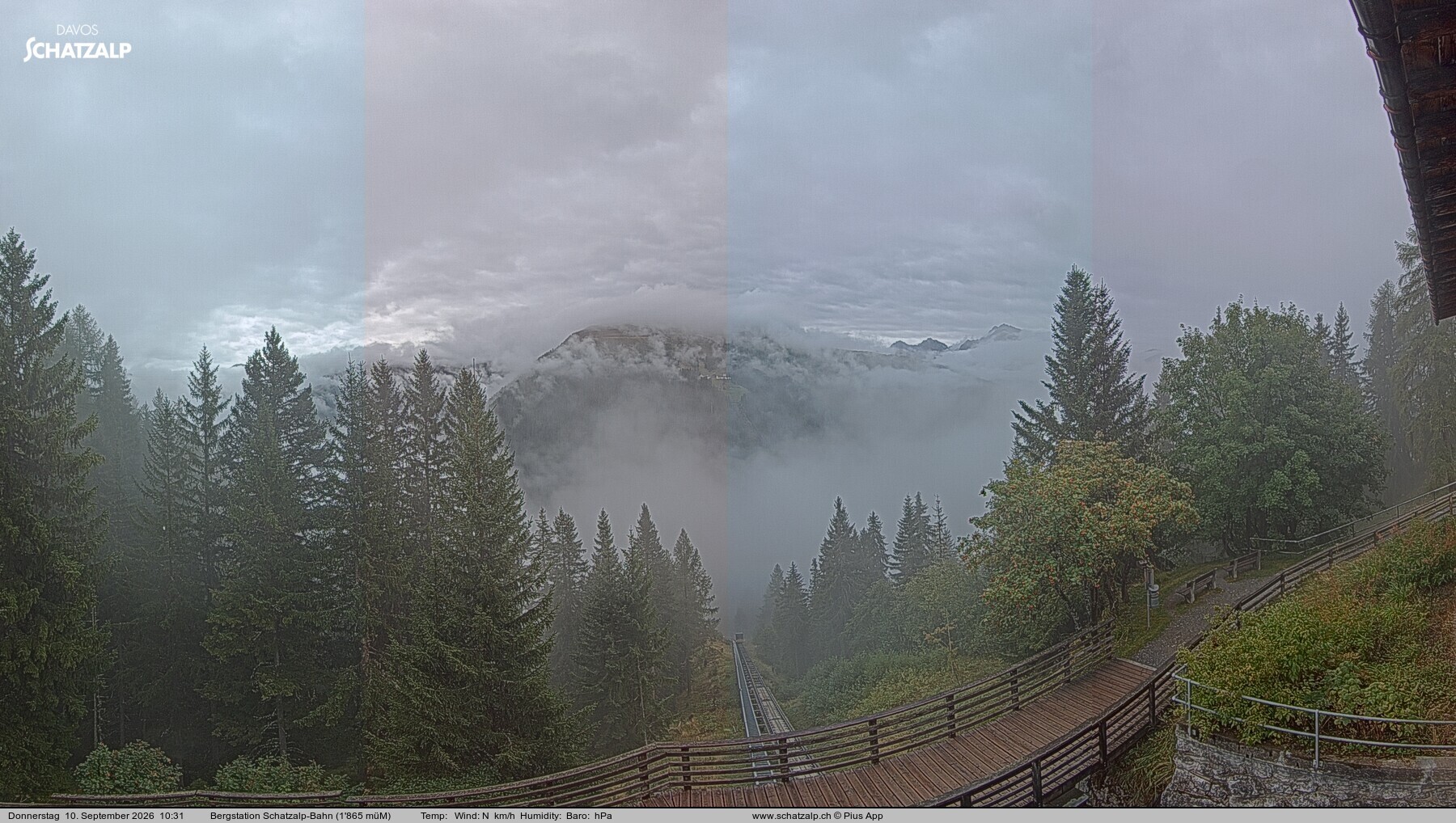 Archiv Foto Webcam Schatzalp