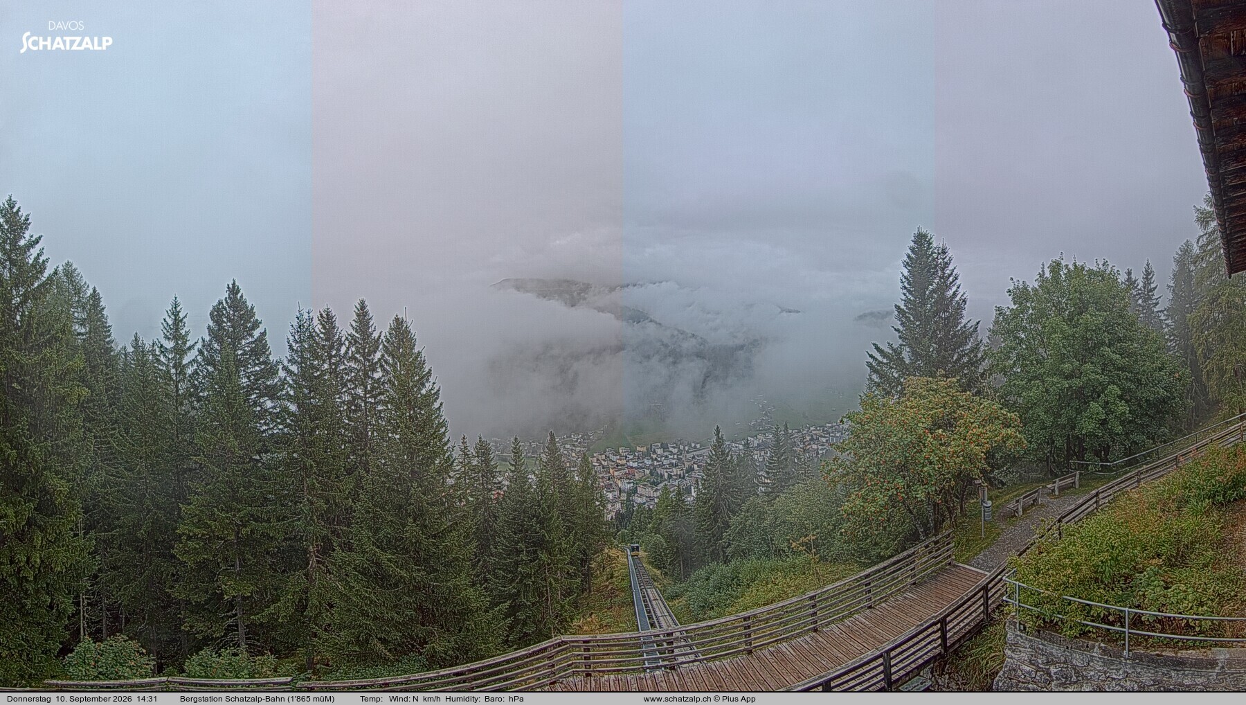 Archiv Foto Webcam Schatzalp