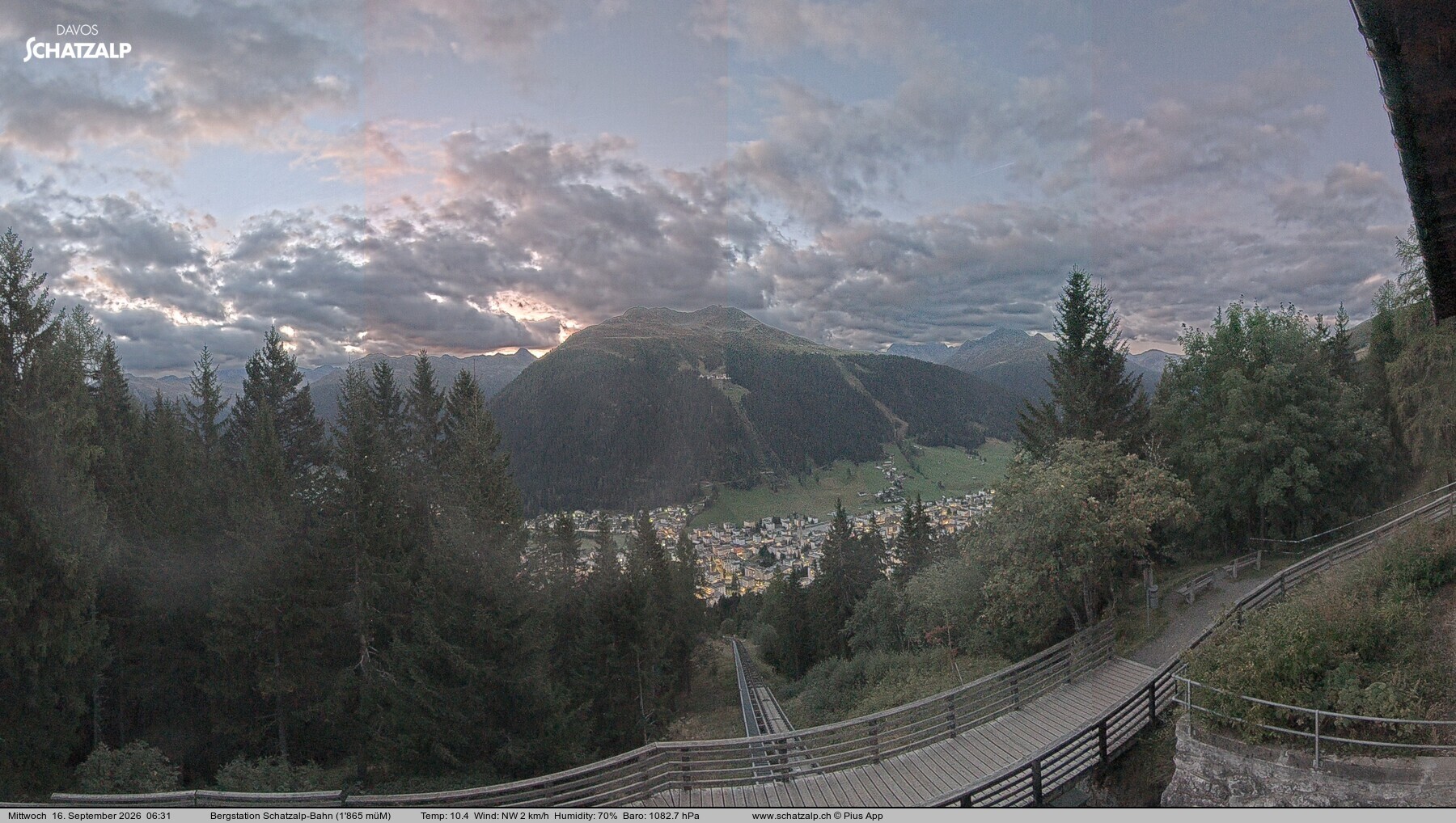 Archiv Foto Webcam Schatzalp