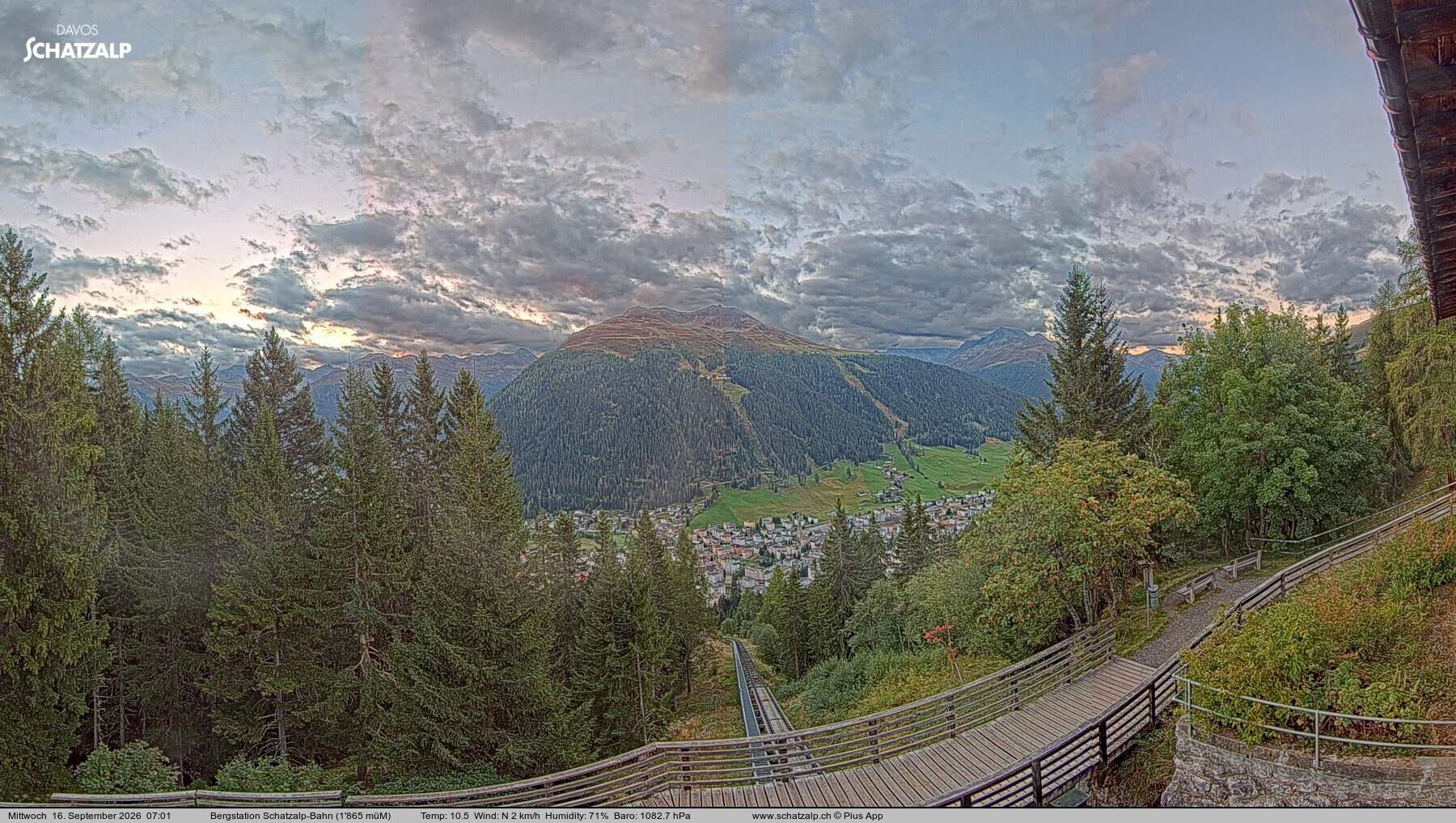 Archiv Foto Webcam Schatzalp