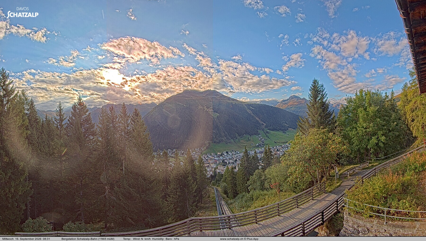 Archiv Foto Webcam Schatzalp