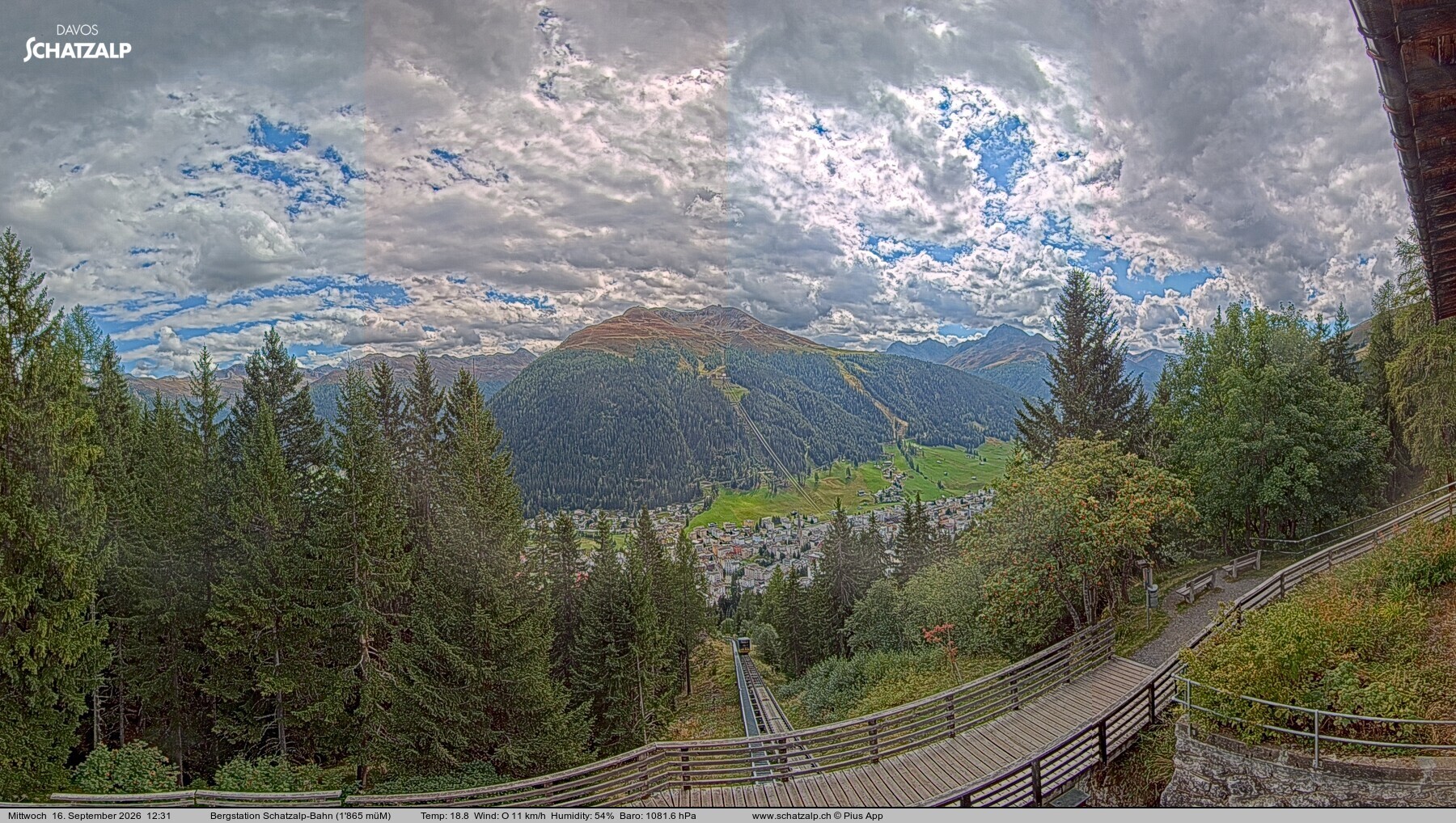 Archiv Foto Webcam Schatzalp