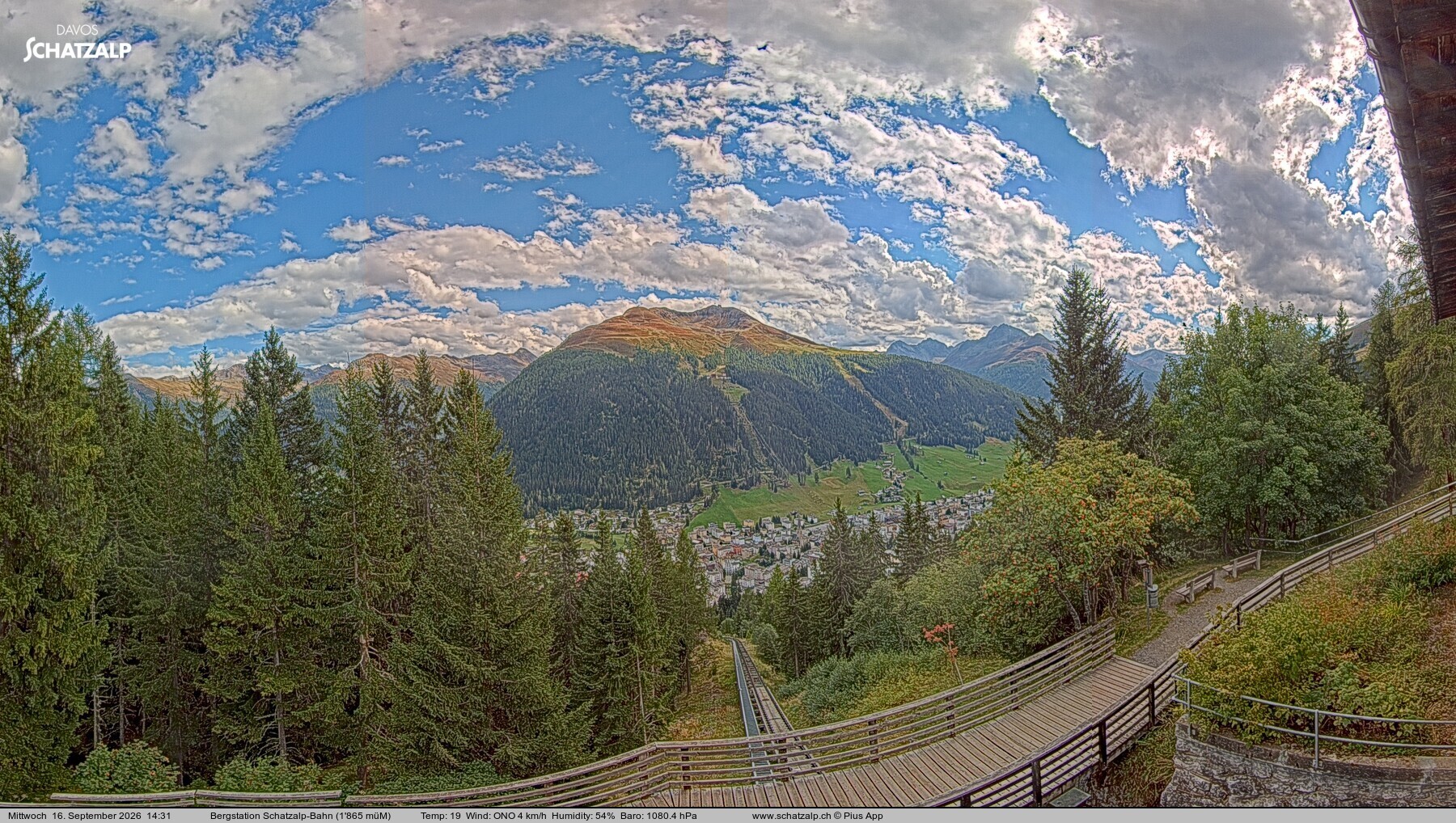 Archiv Foto Webcam Schatzalp