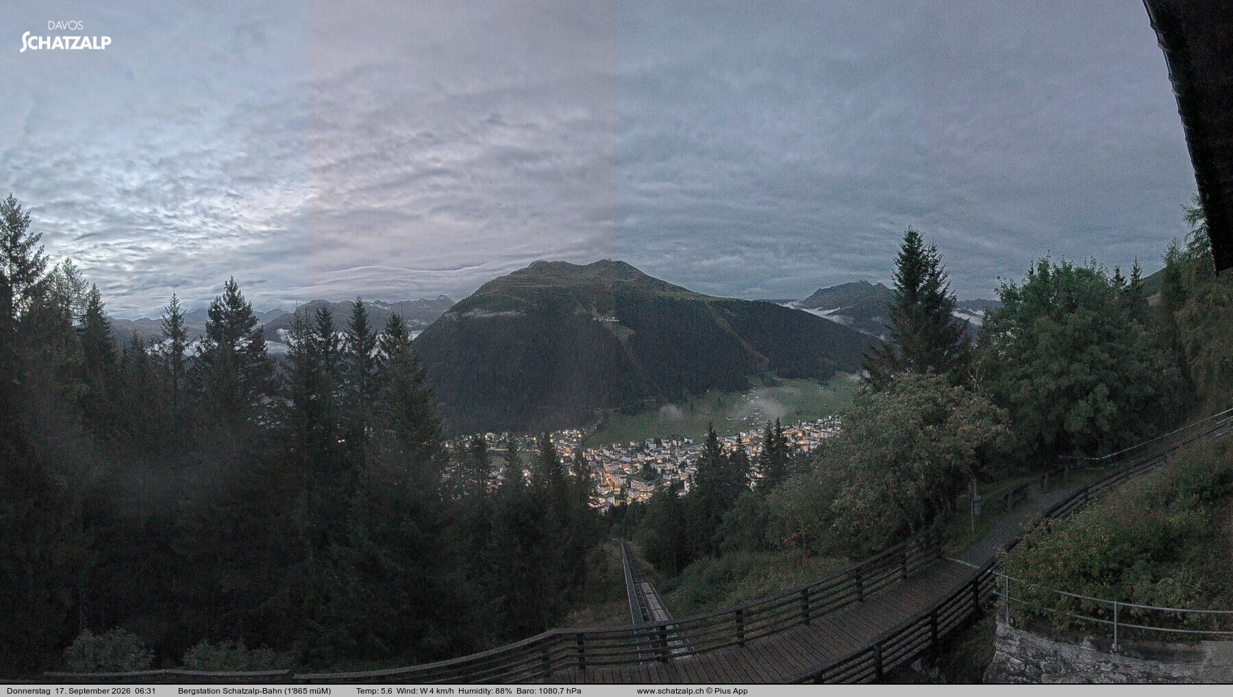 Archiv Foto Webcam Schatzalp