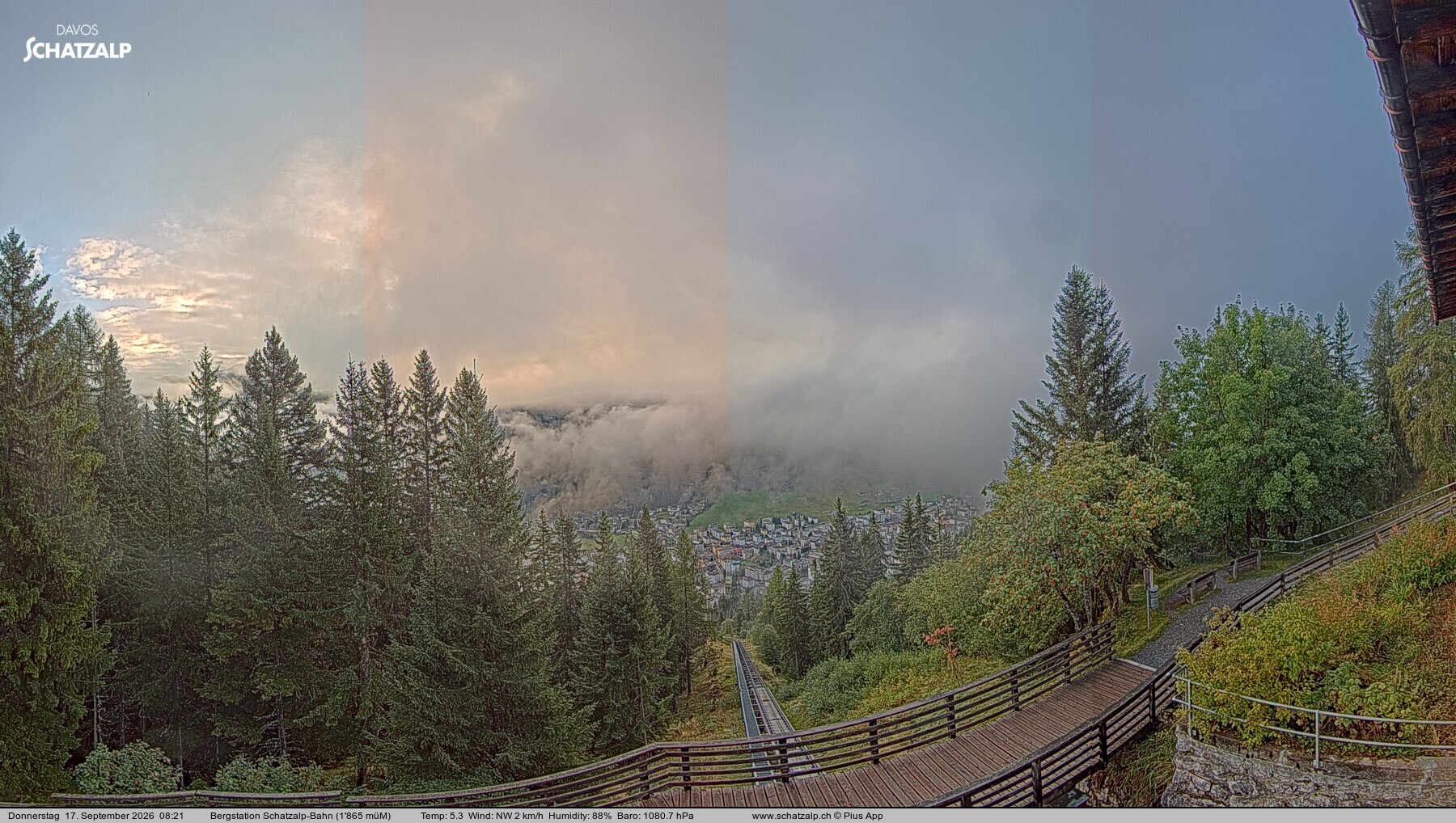 Archiv Foto Webcam Schatzalp