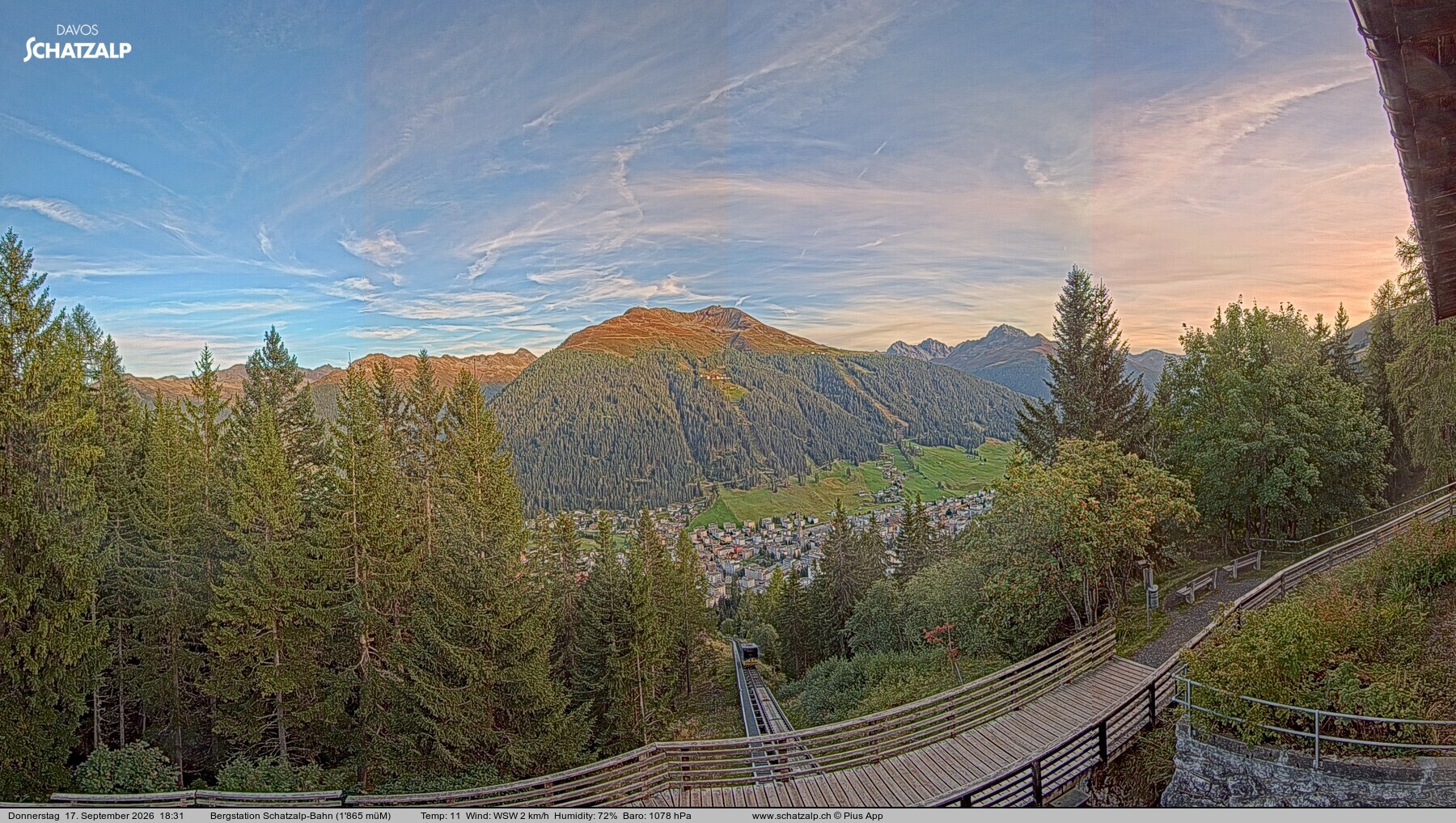 Archiv Foto Webcam Schatzalp