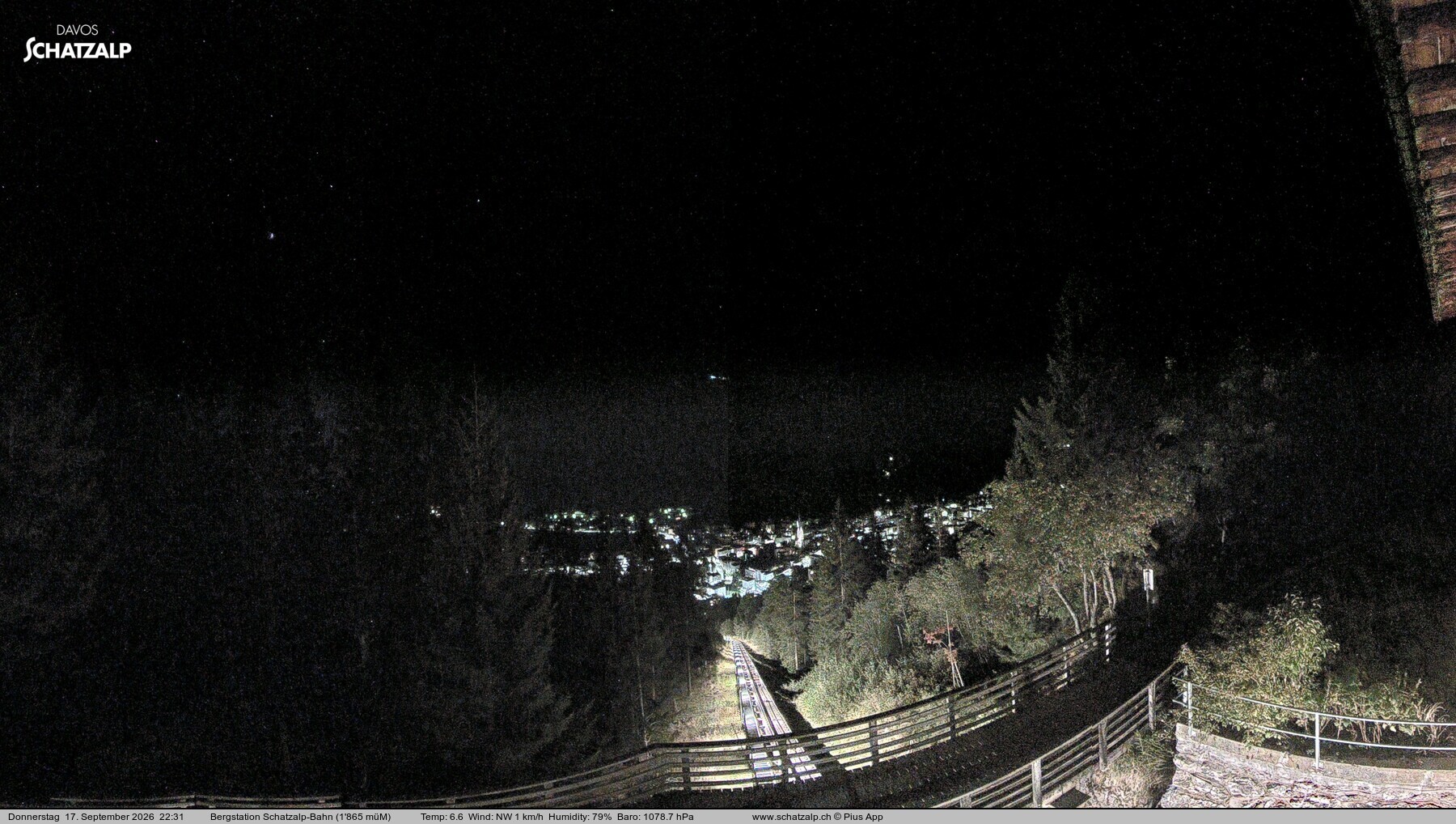 Archiv Foto Webcam Schatzalp