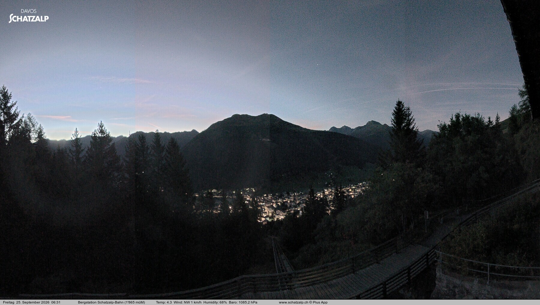 Archiv Foto Webcam Schatzalp