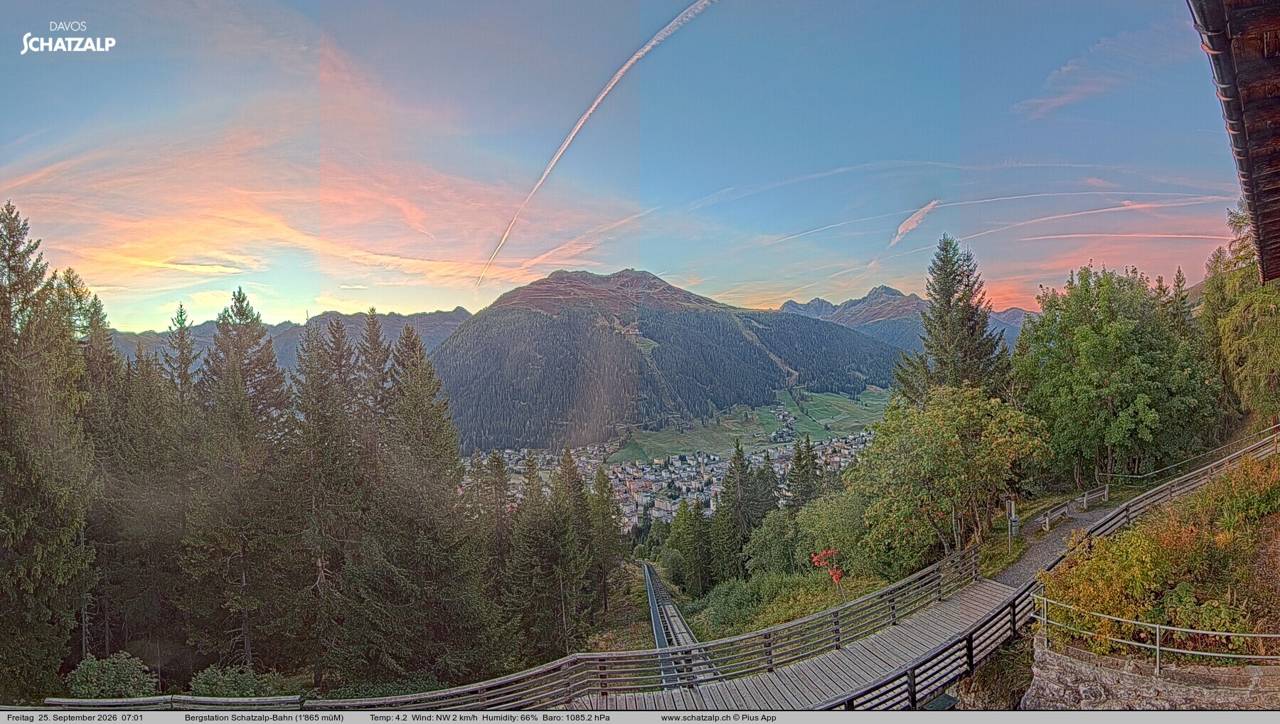 Archiv Foto Webcam Schatzalp