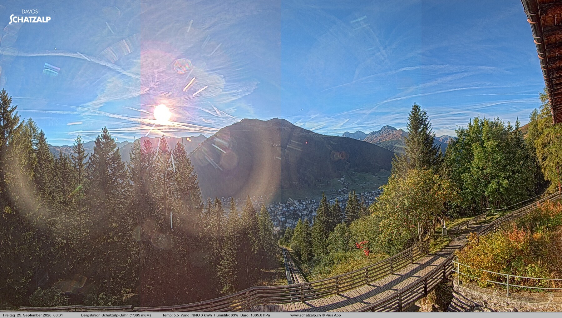 Archiv Foto Webcam Schatzalp