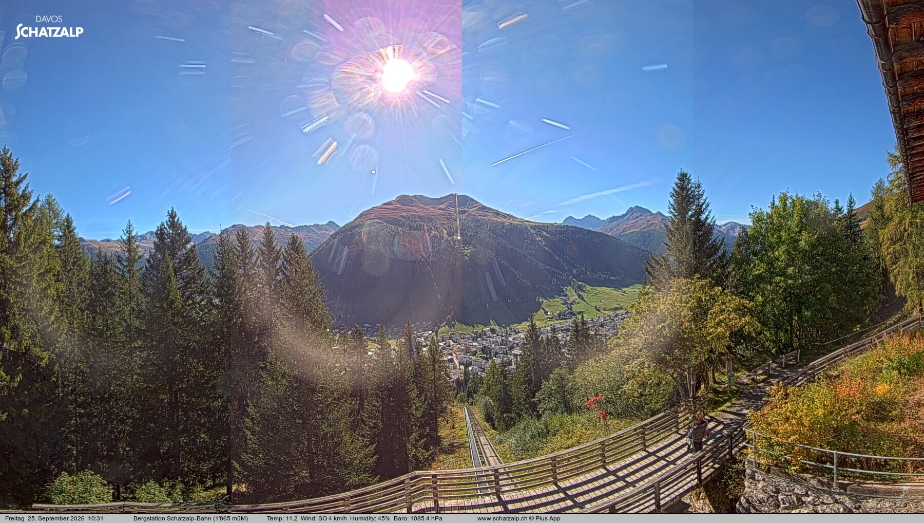 Archiv Foto Webcam Schatzalp