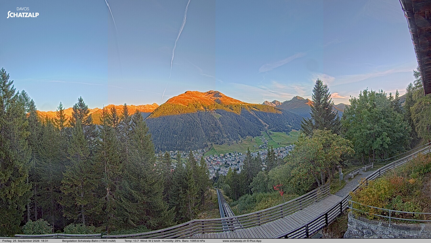 Archiv Foto Webcam Schatzalp