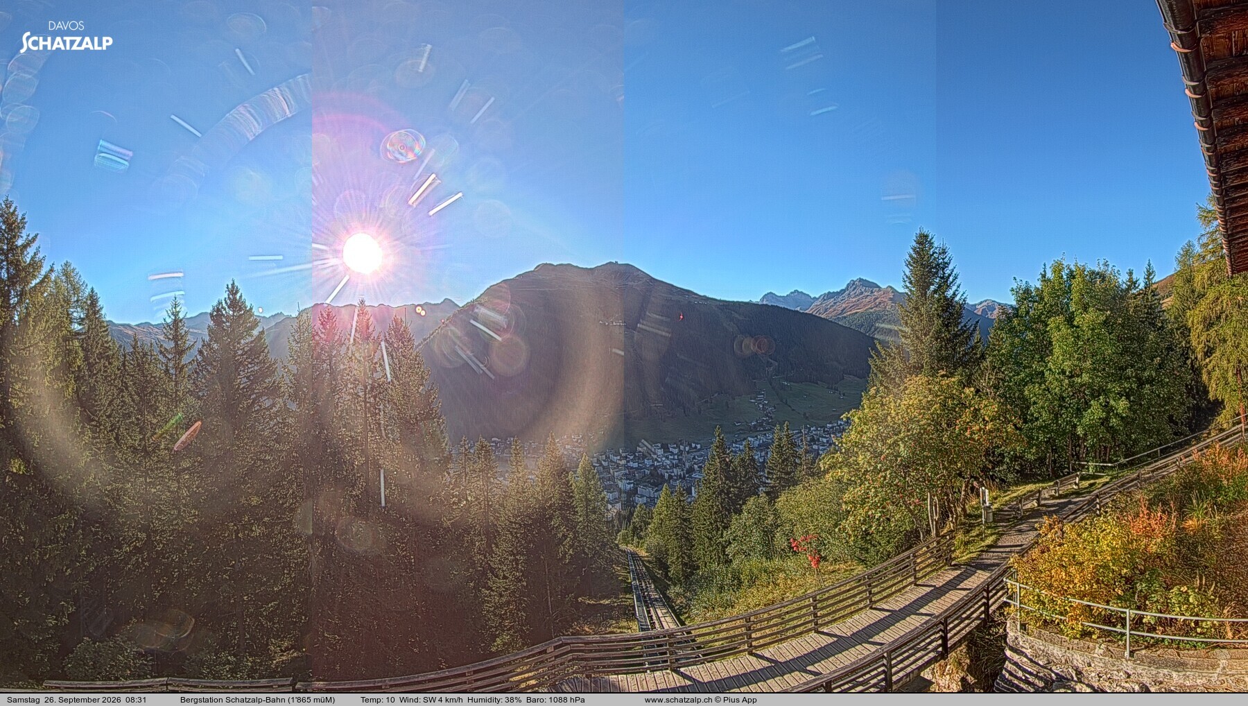 Archived image Webcam at Schatzalp