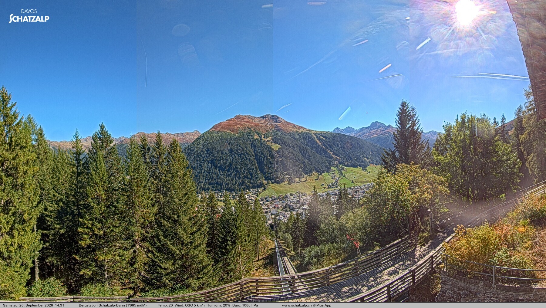 Archived image Webcam at Schatzalp